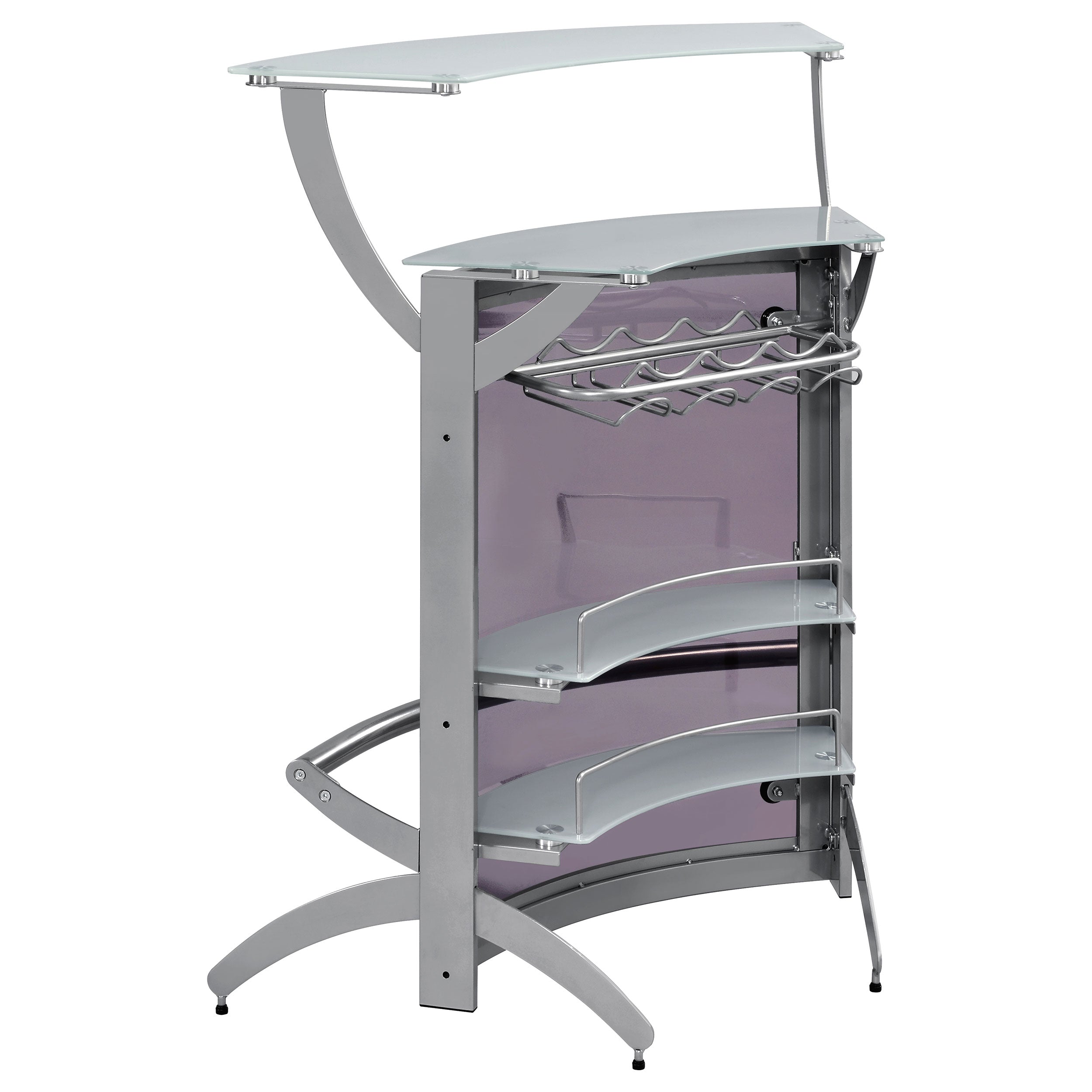 Dallas Curved Freestanding Home Bar Cabinet