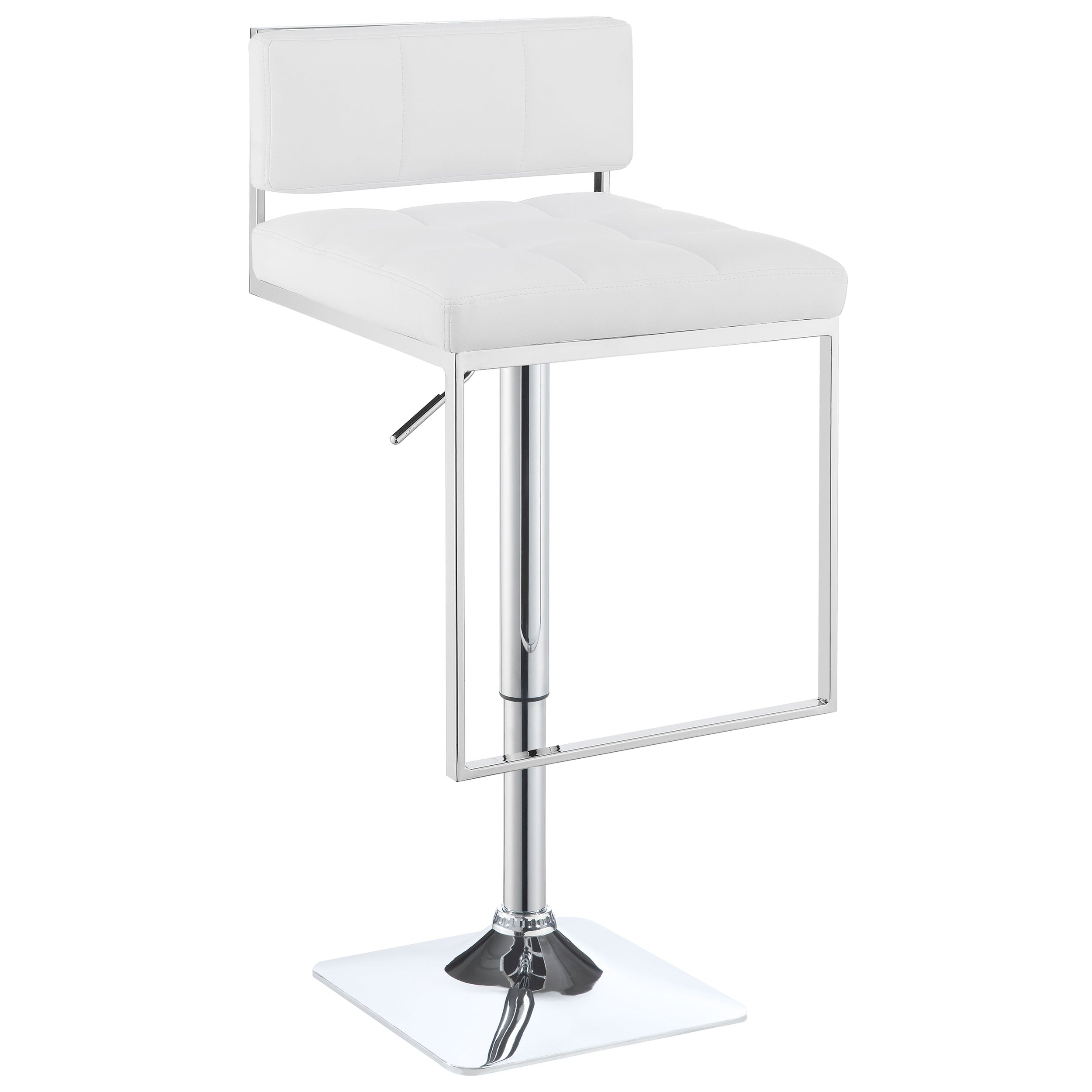 Alameda Adjustable Bar Stool Chrome and Grey