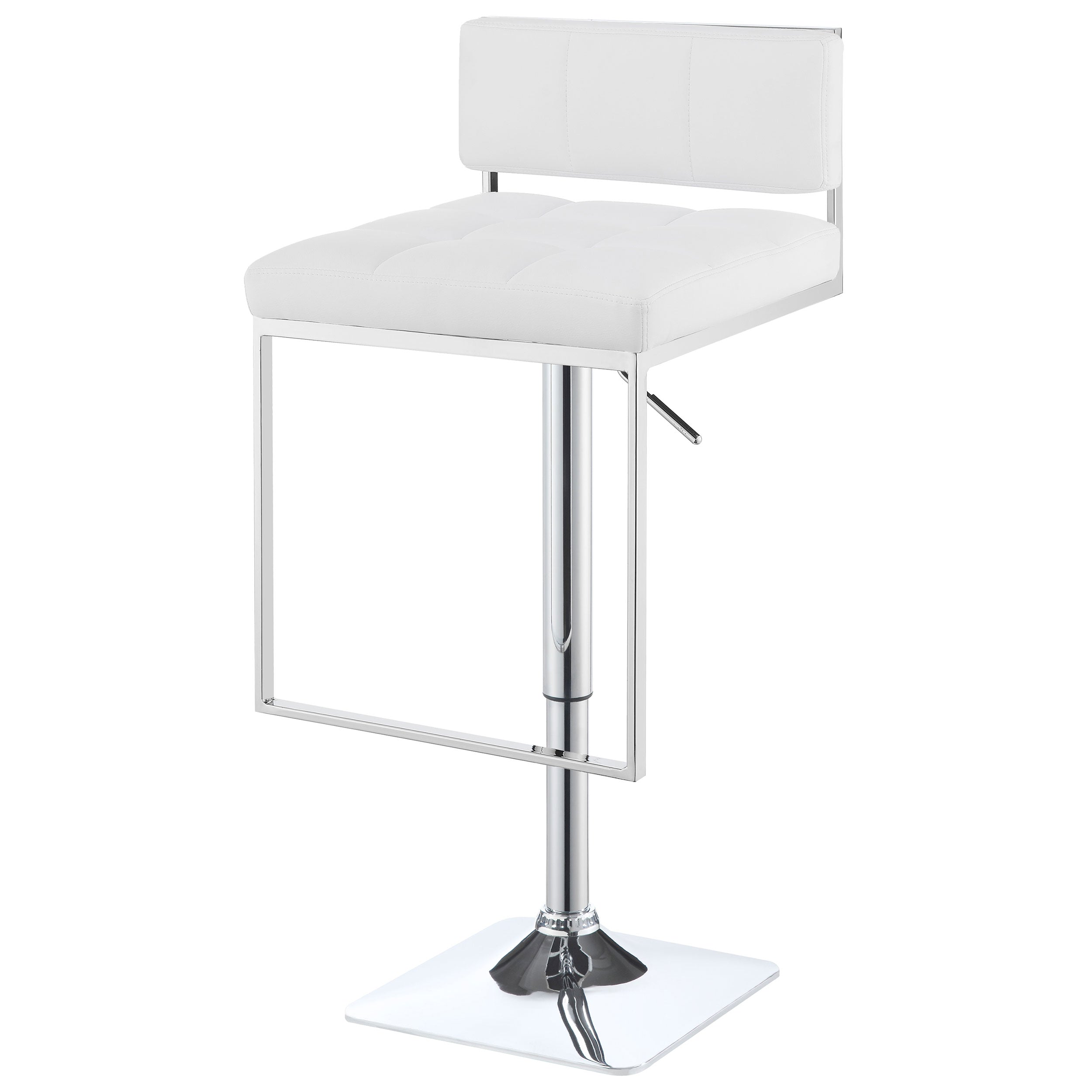 Alameda Adjustable Bar Stool Chrome and Grey