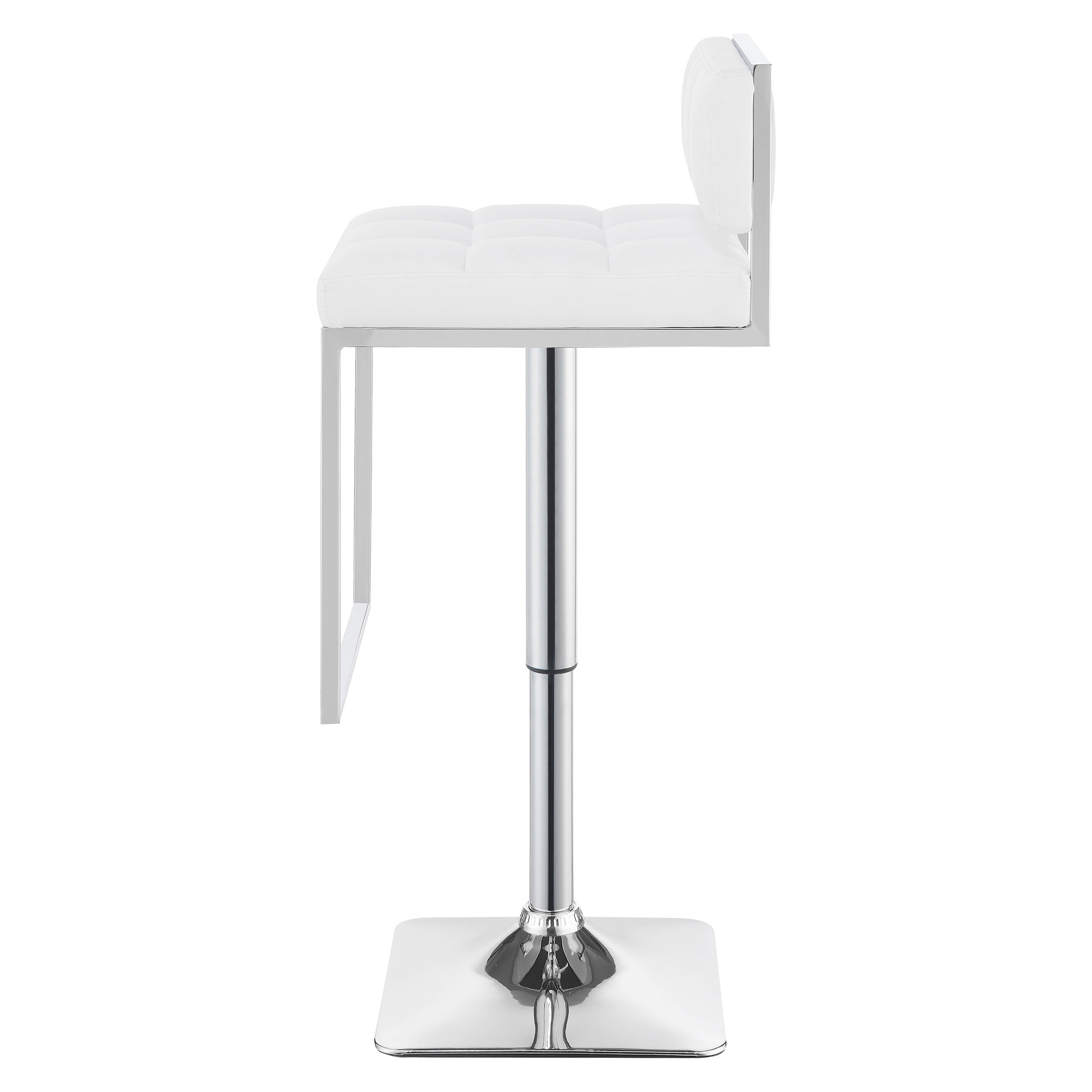 Alameda Adjustable Bar Stool Chrome and Grey