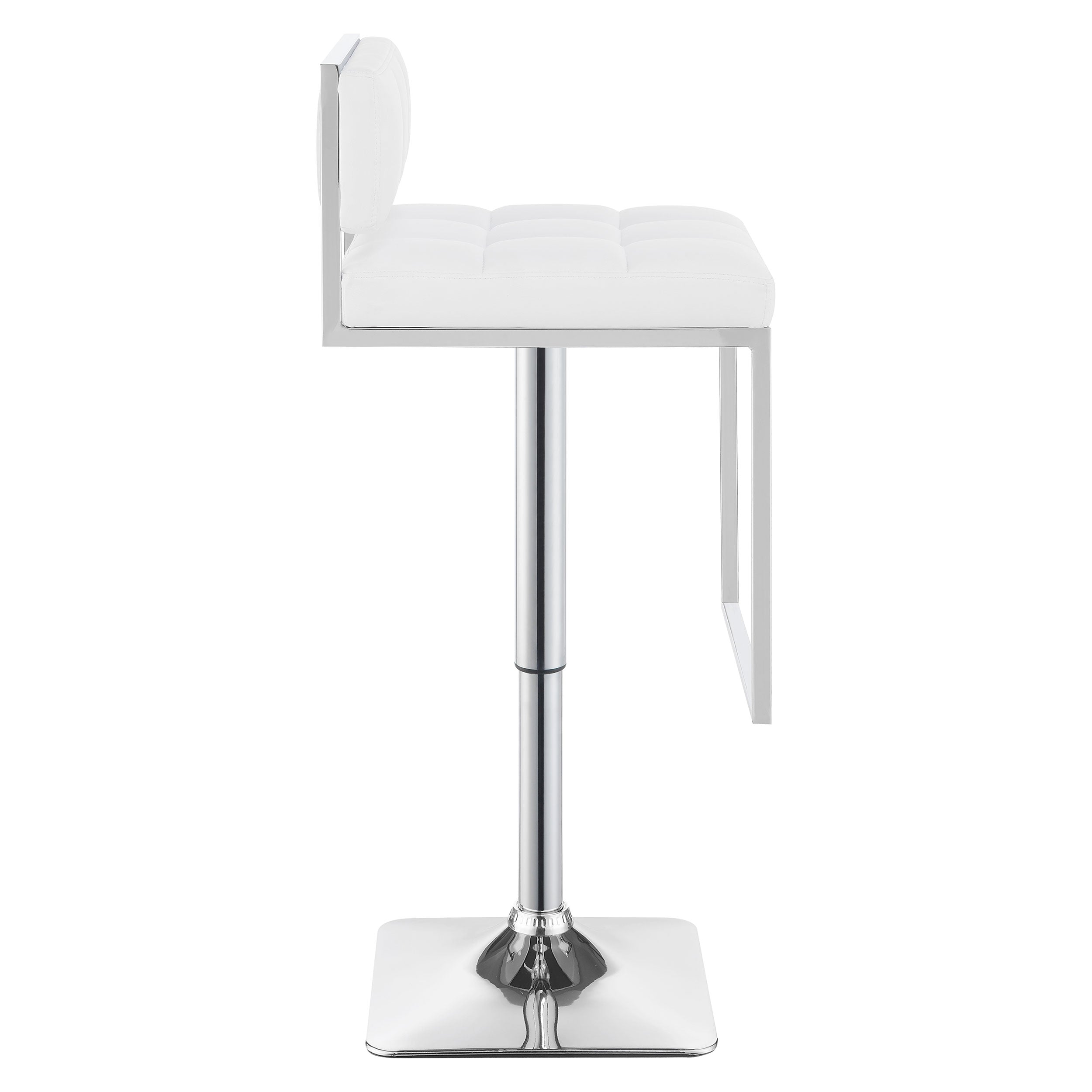 Alameda Adjustable Bar Stool Chrome and Grey