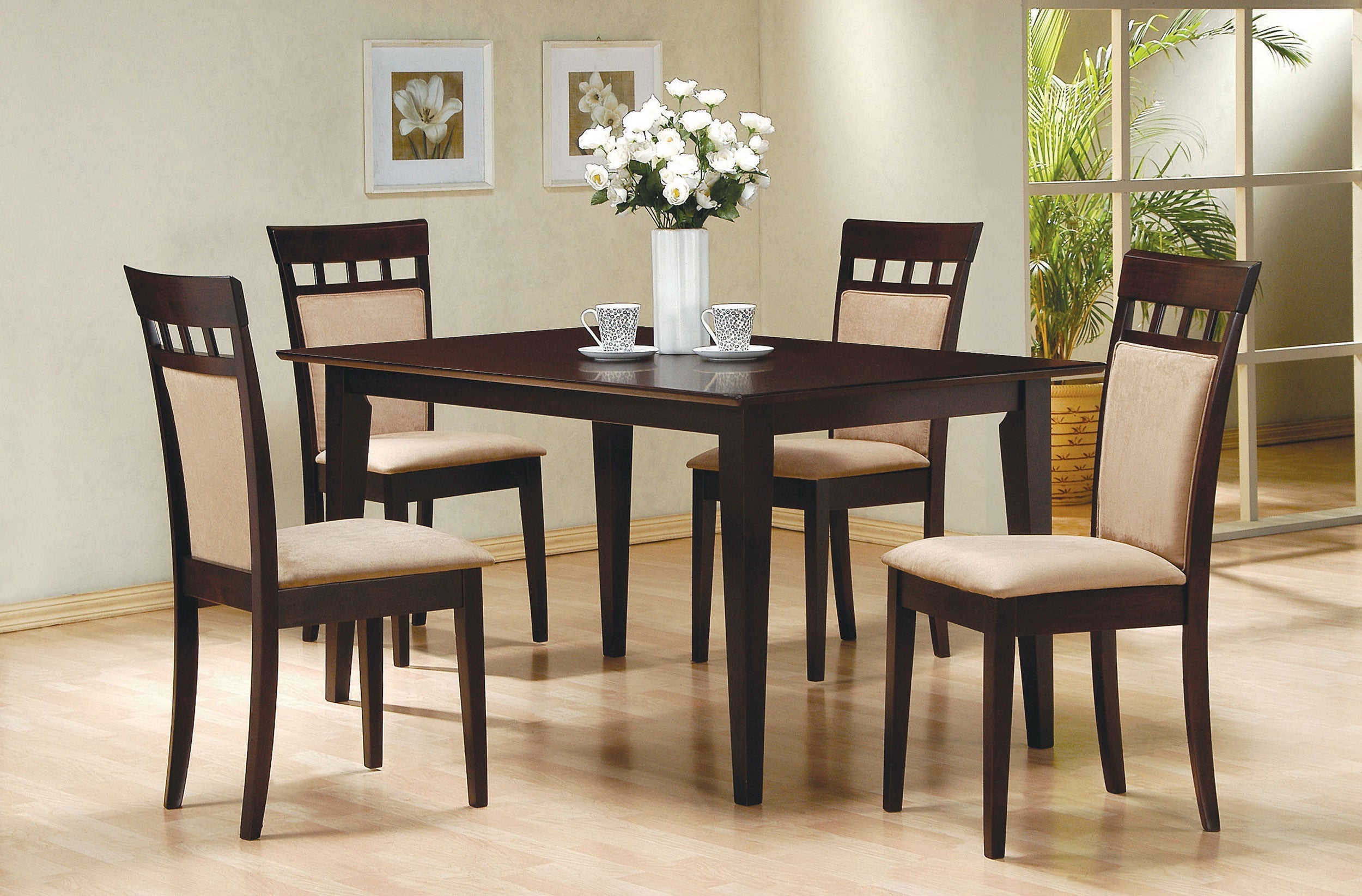 Gabriel  Rectangular 59-inch Dining Set Cappuccino
