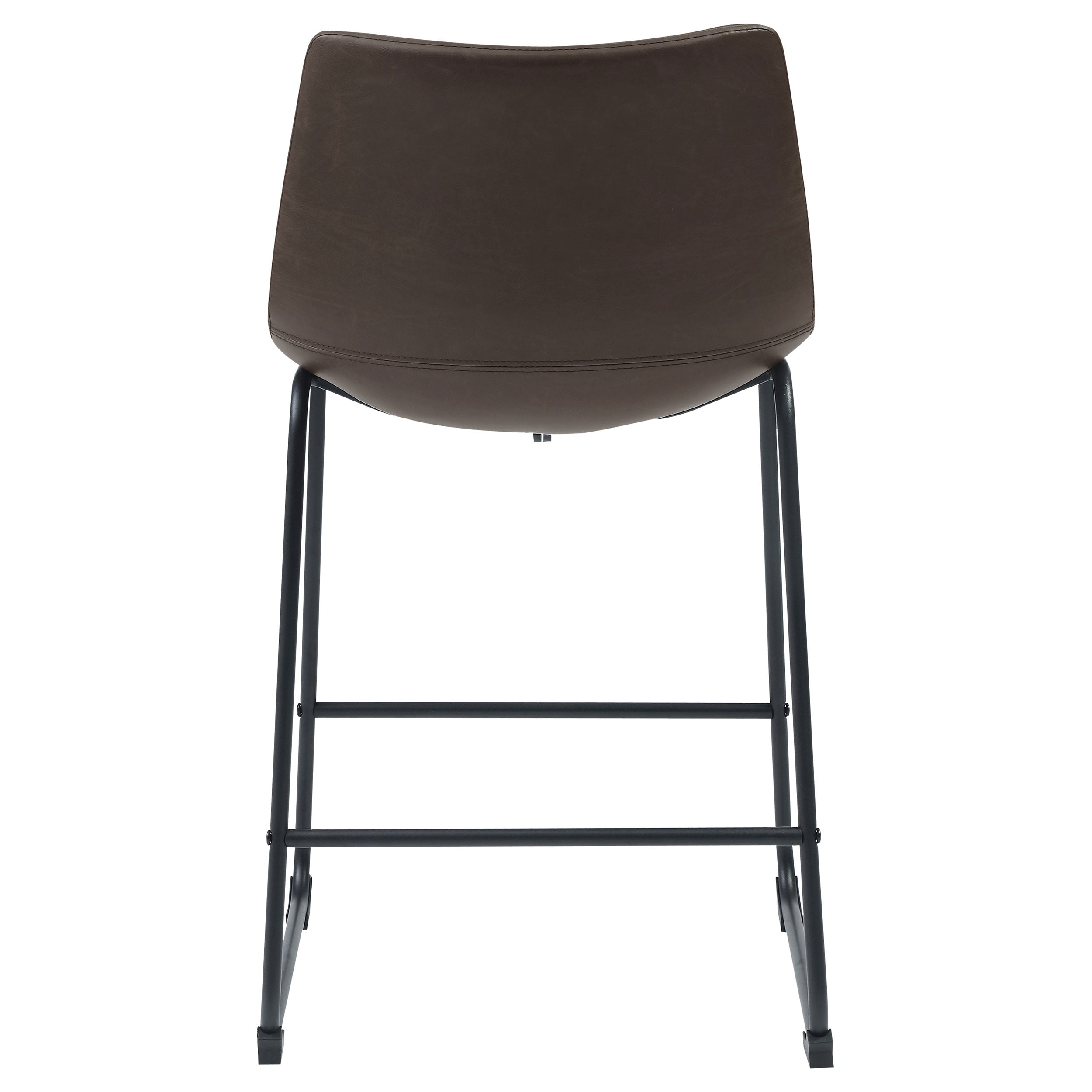 Michelle Upholstered Bar Chair Brown (Set of 2)