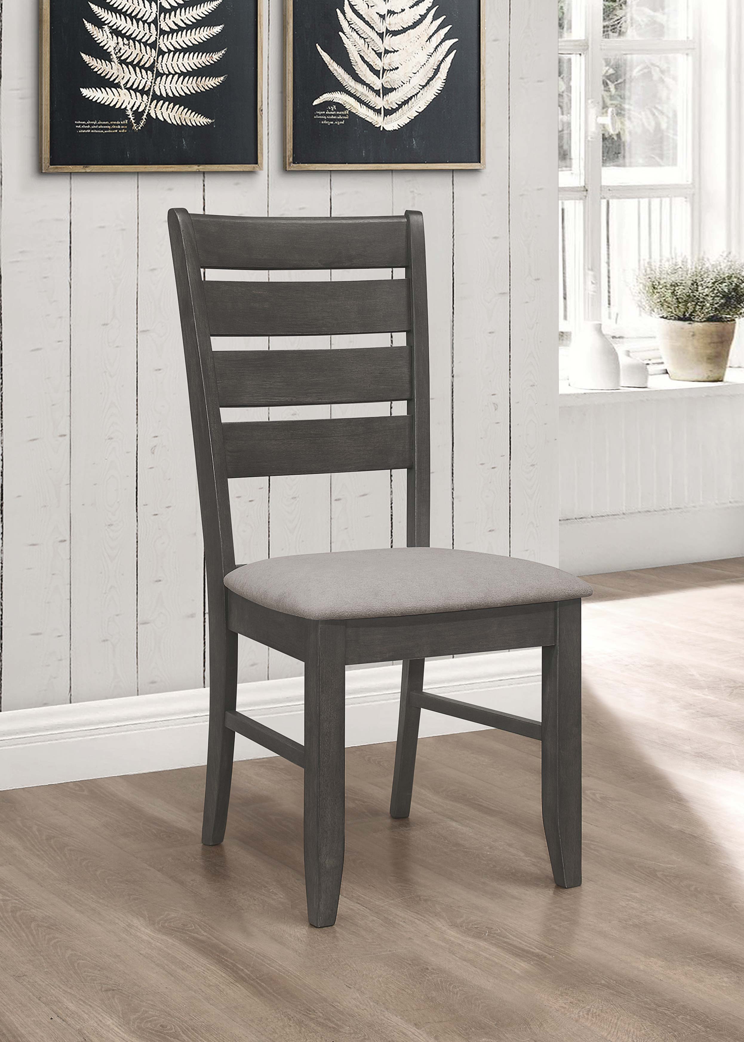 Dalila Wood Dining Side Chair Cappuccino (Set of 2)