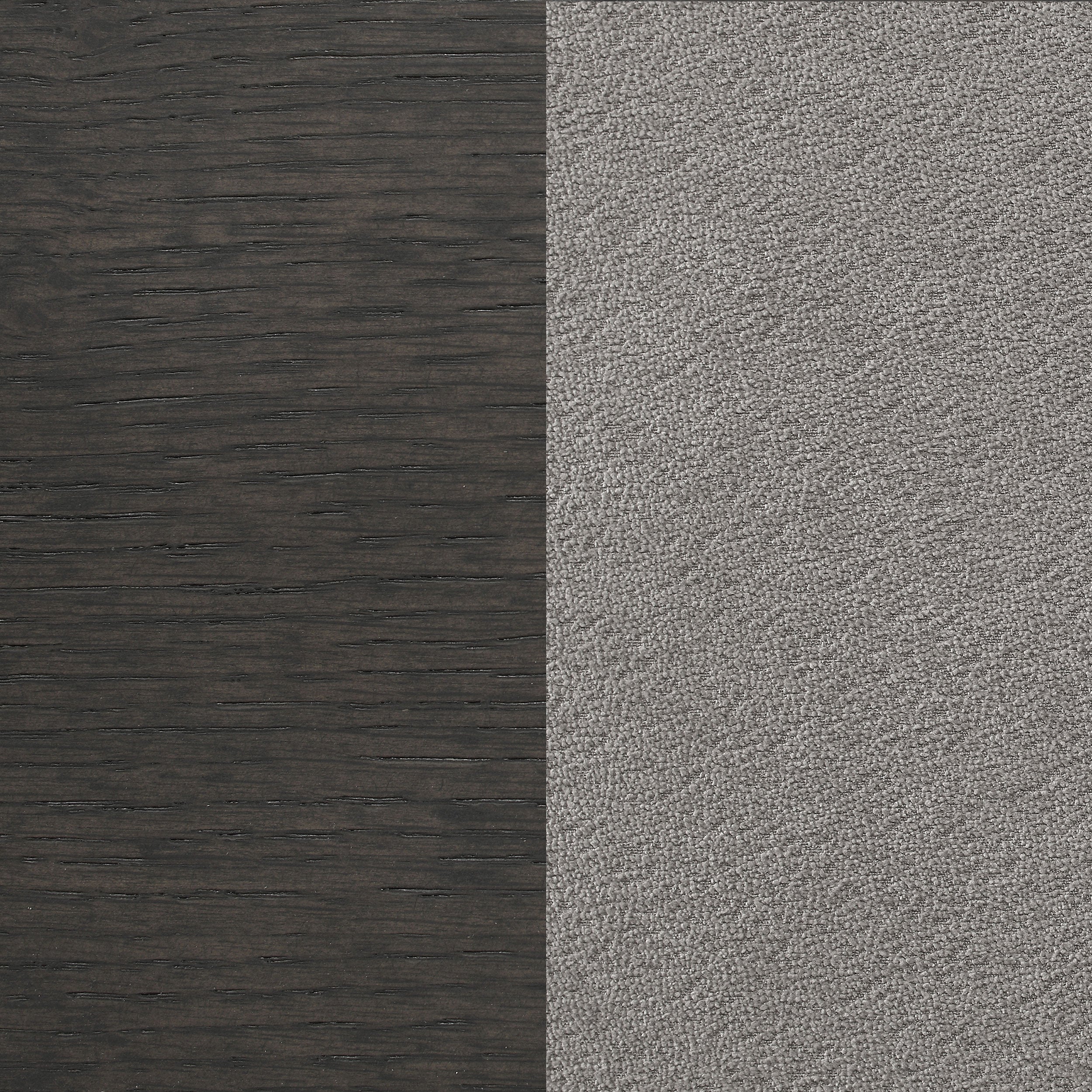 Dalila Fabric Upholstered Wood Dining Bench Dark Grey