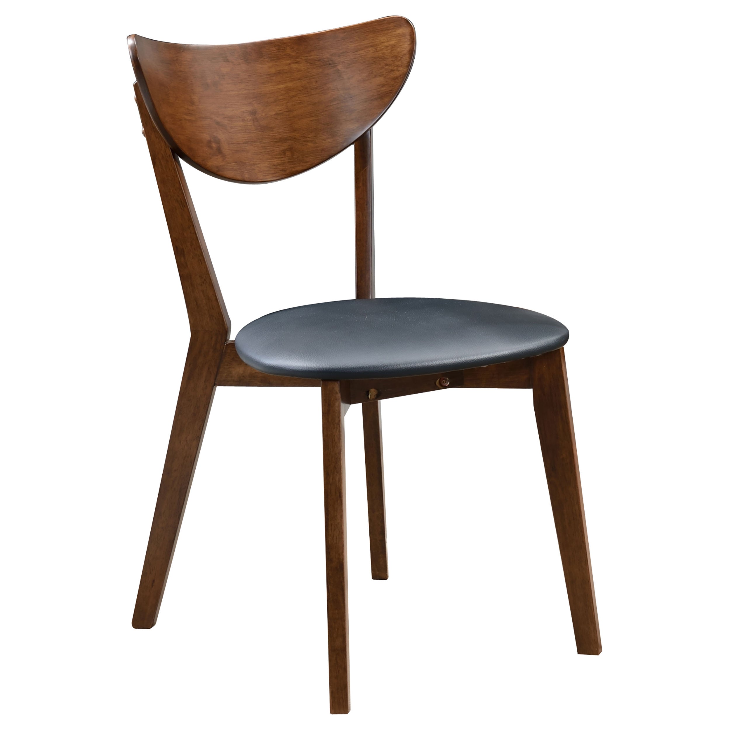 Jedda Dining Room Set Dark Walnut and Black
