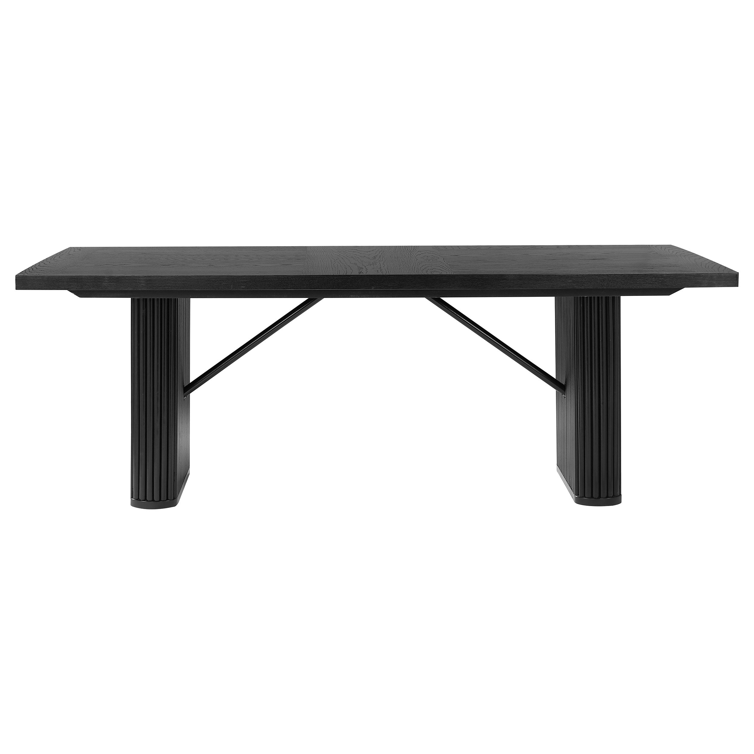 Catherine  Rectangular Dining Table Set Black