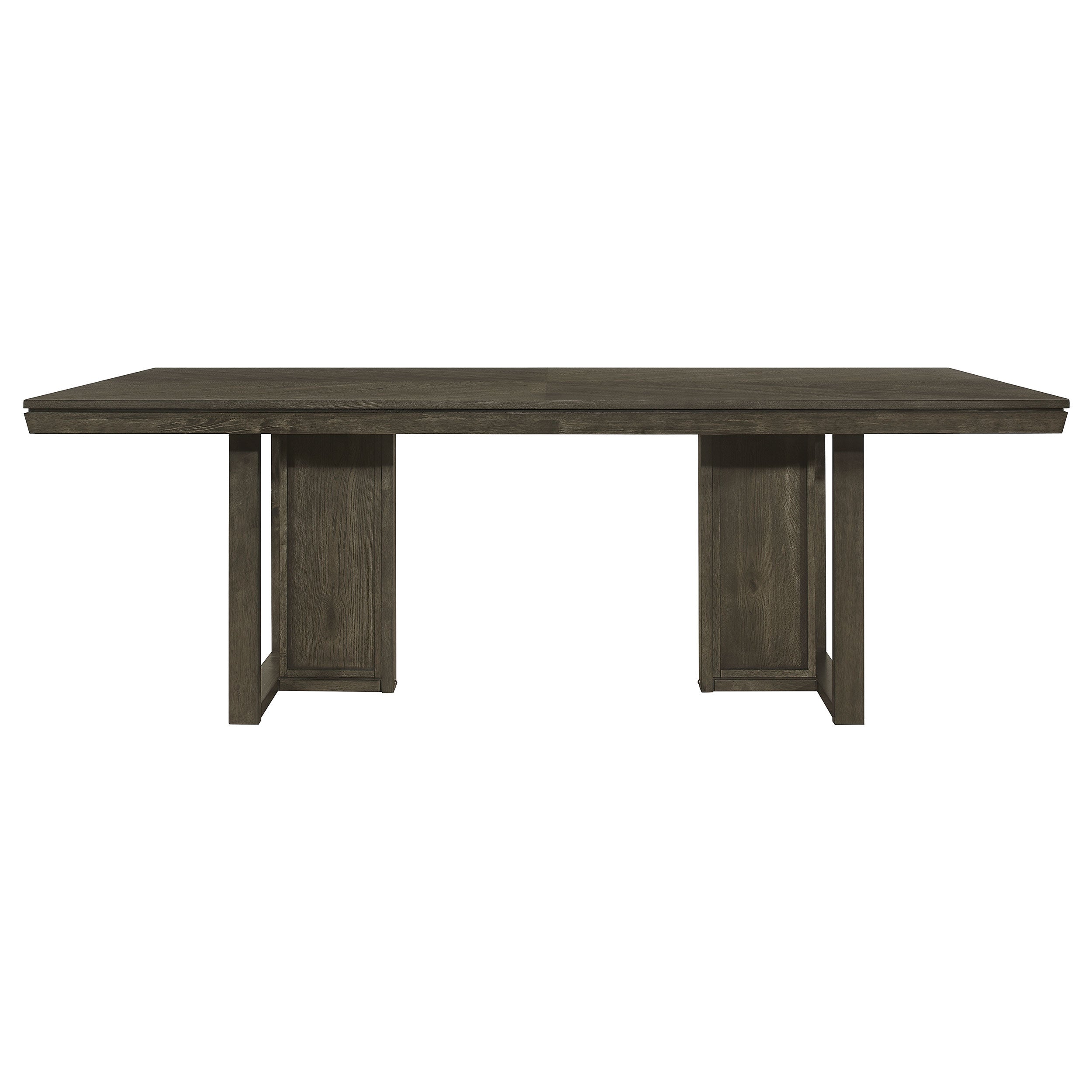 Kelly Rectangular Dining Table Set Beige and Dark Grey