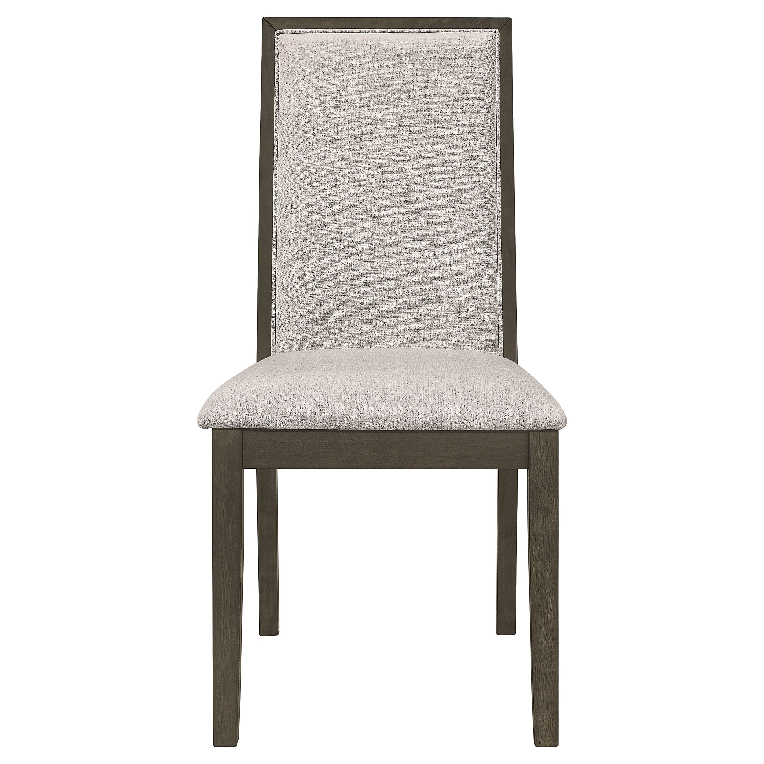 Kelly Rectangular Dining Table Set Beige and Dark Grey
