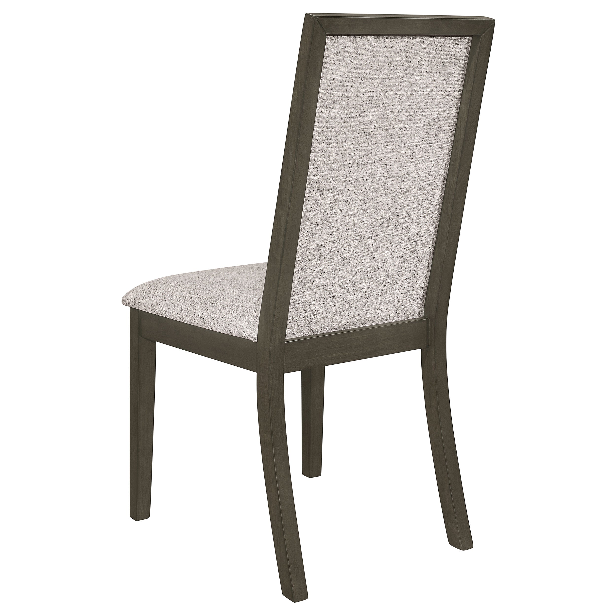 Kelly Rectangular Dining Table Set Beige and Dark Grey