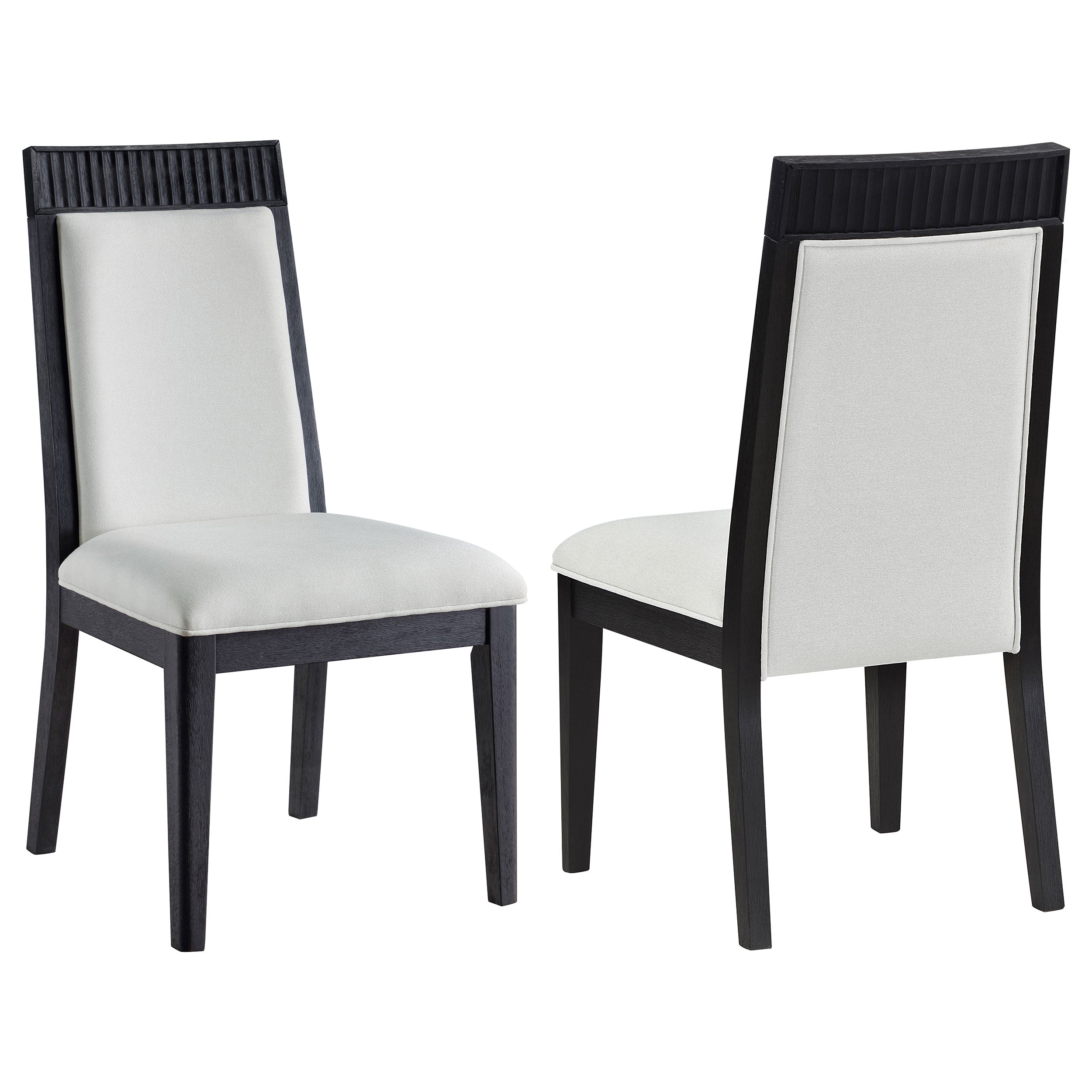 Brookmead Dining Side Chair Grey and Black (Set of 2)
