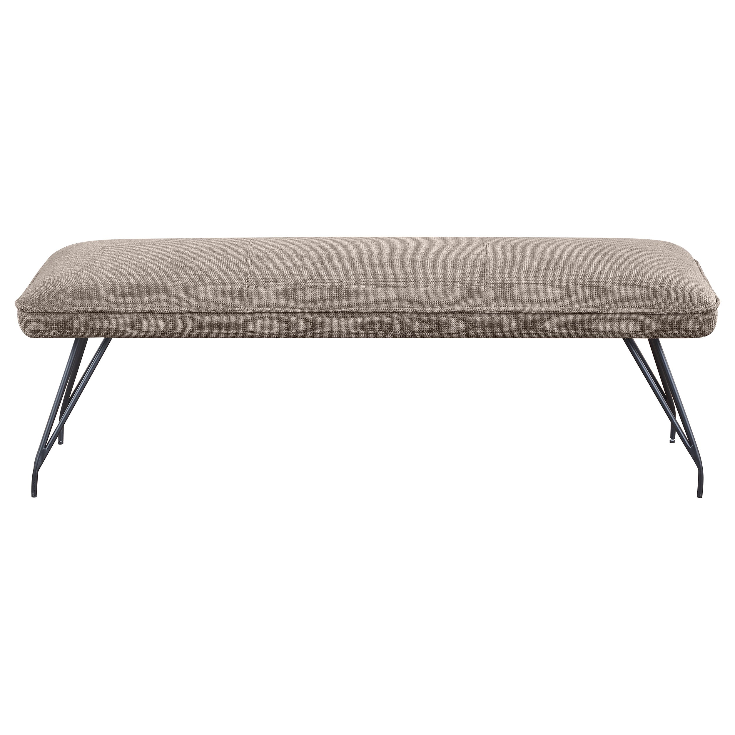 Dodson Fabric Upholstered Dining Bench Grey