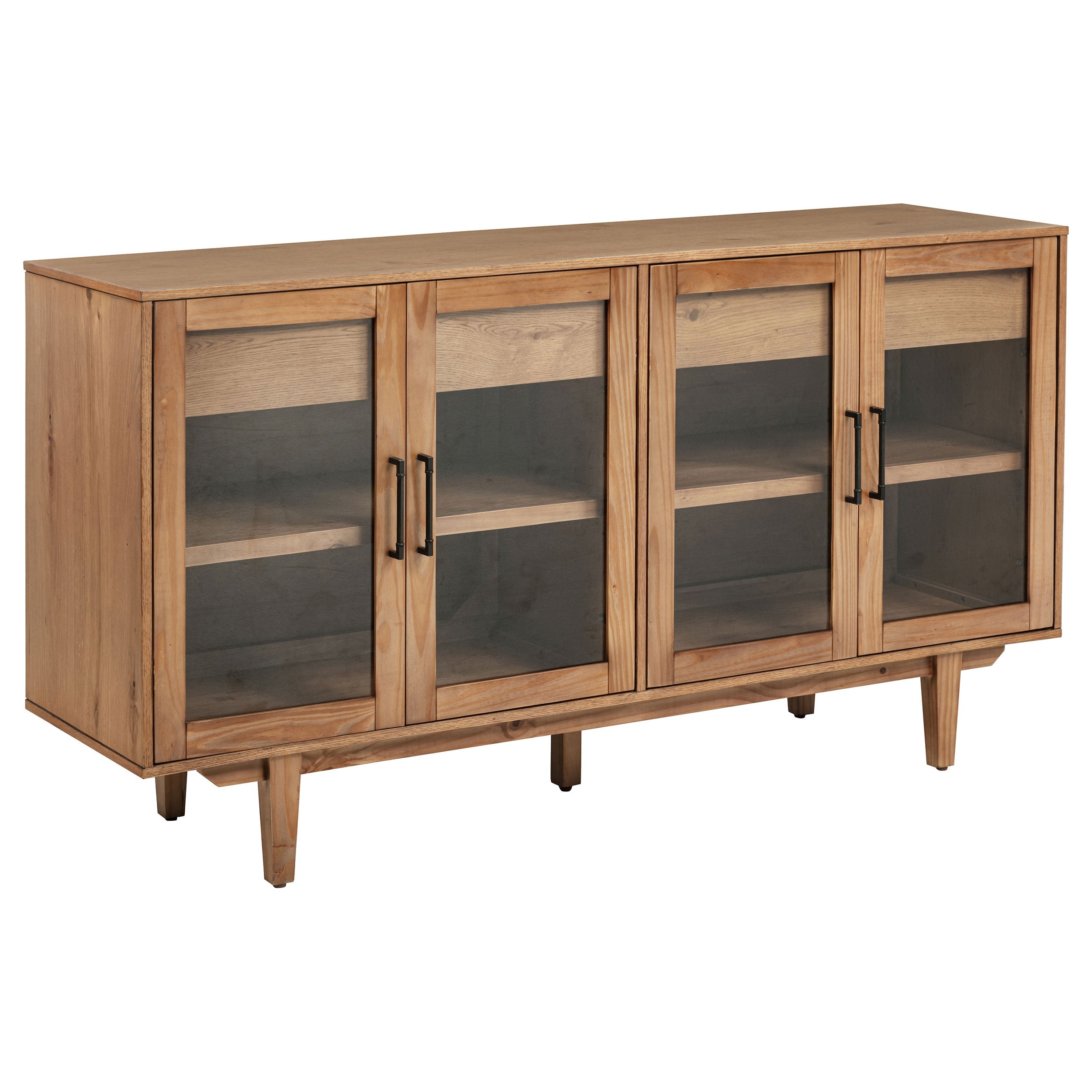 Middleton 4-door Sideboard Server with Dual Drawers Black