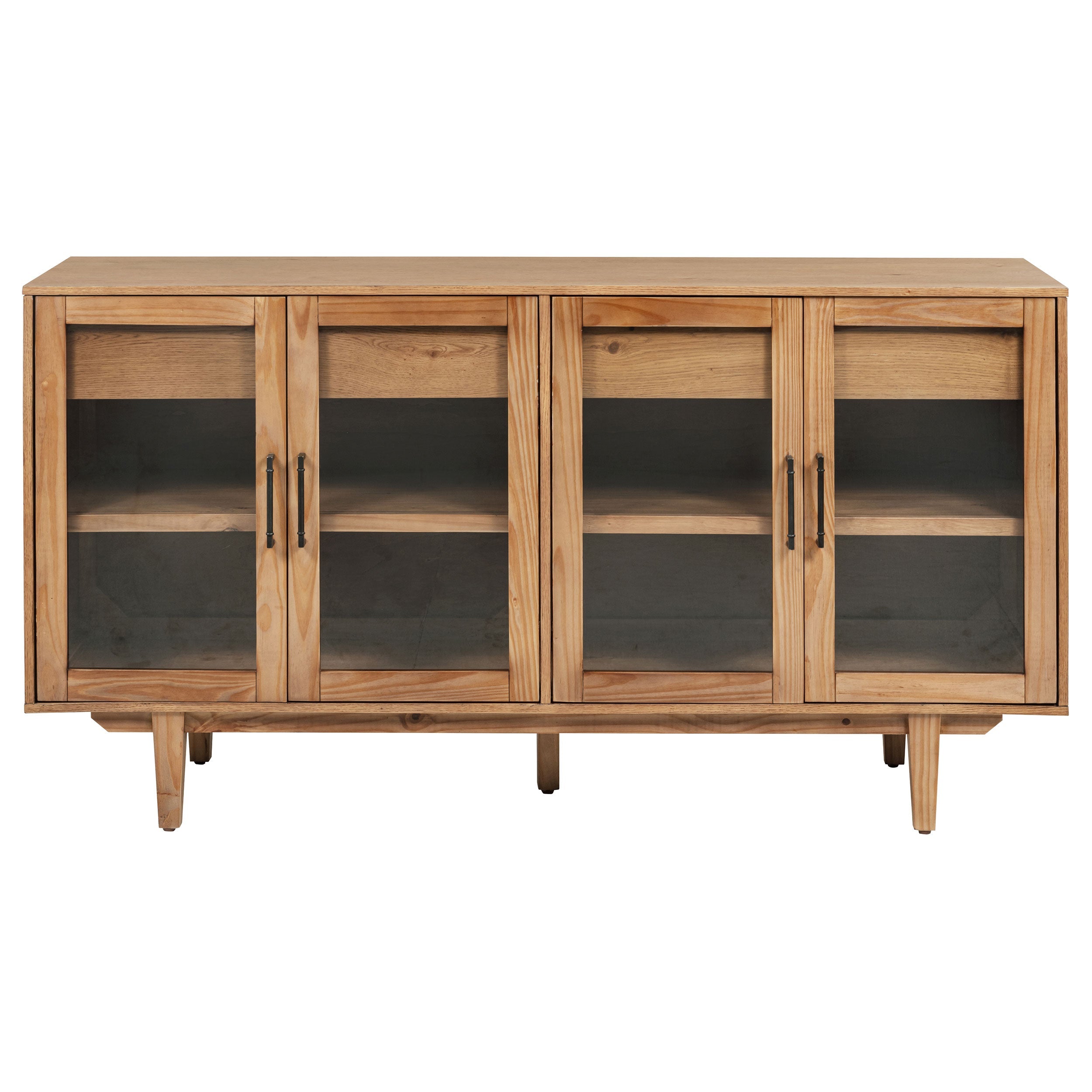 Middleton 4-door Sideboard Server with Dual Drawers Black