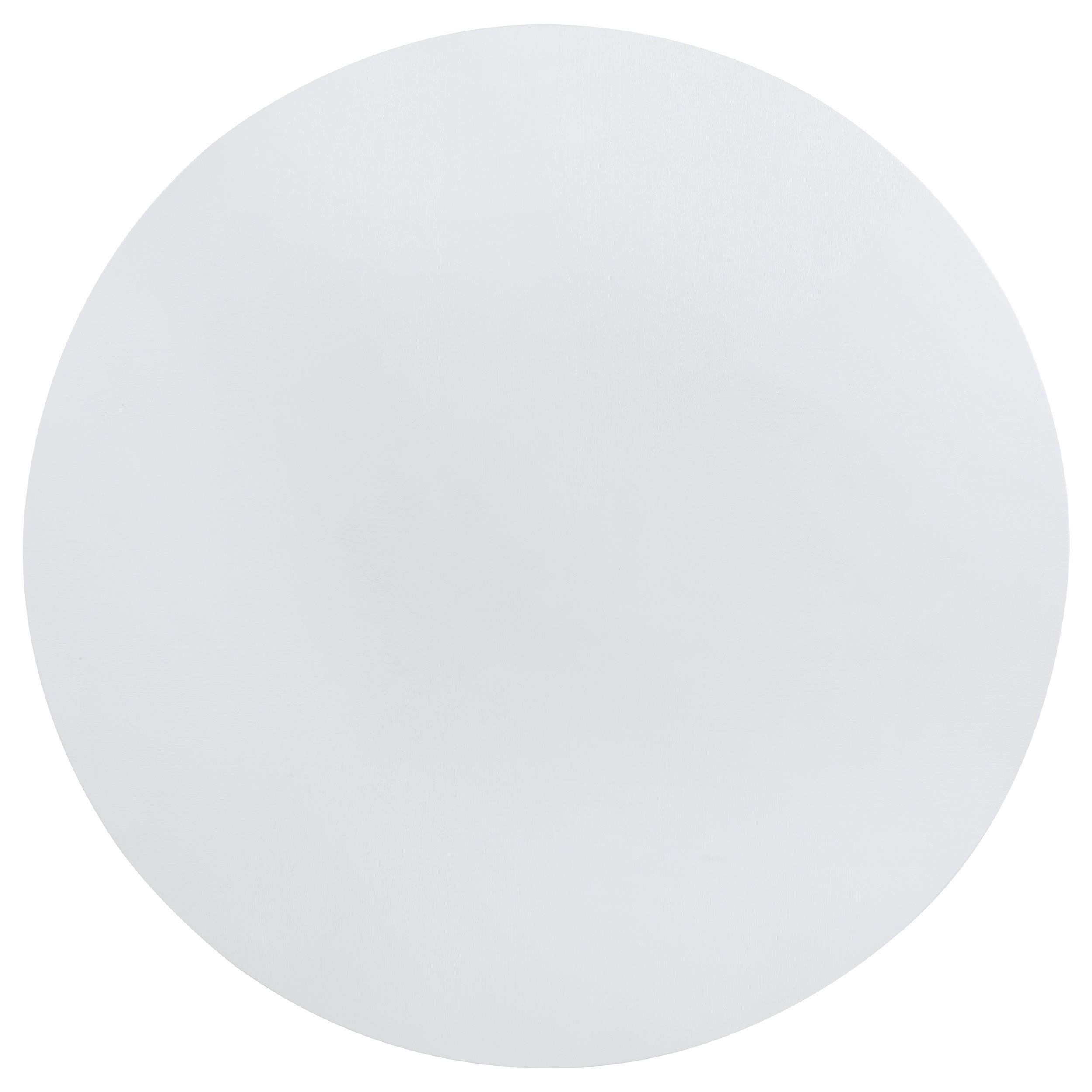 Judd  54-inch Round Wood Dining Table Set Pearl White