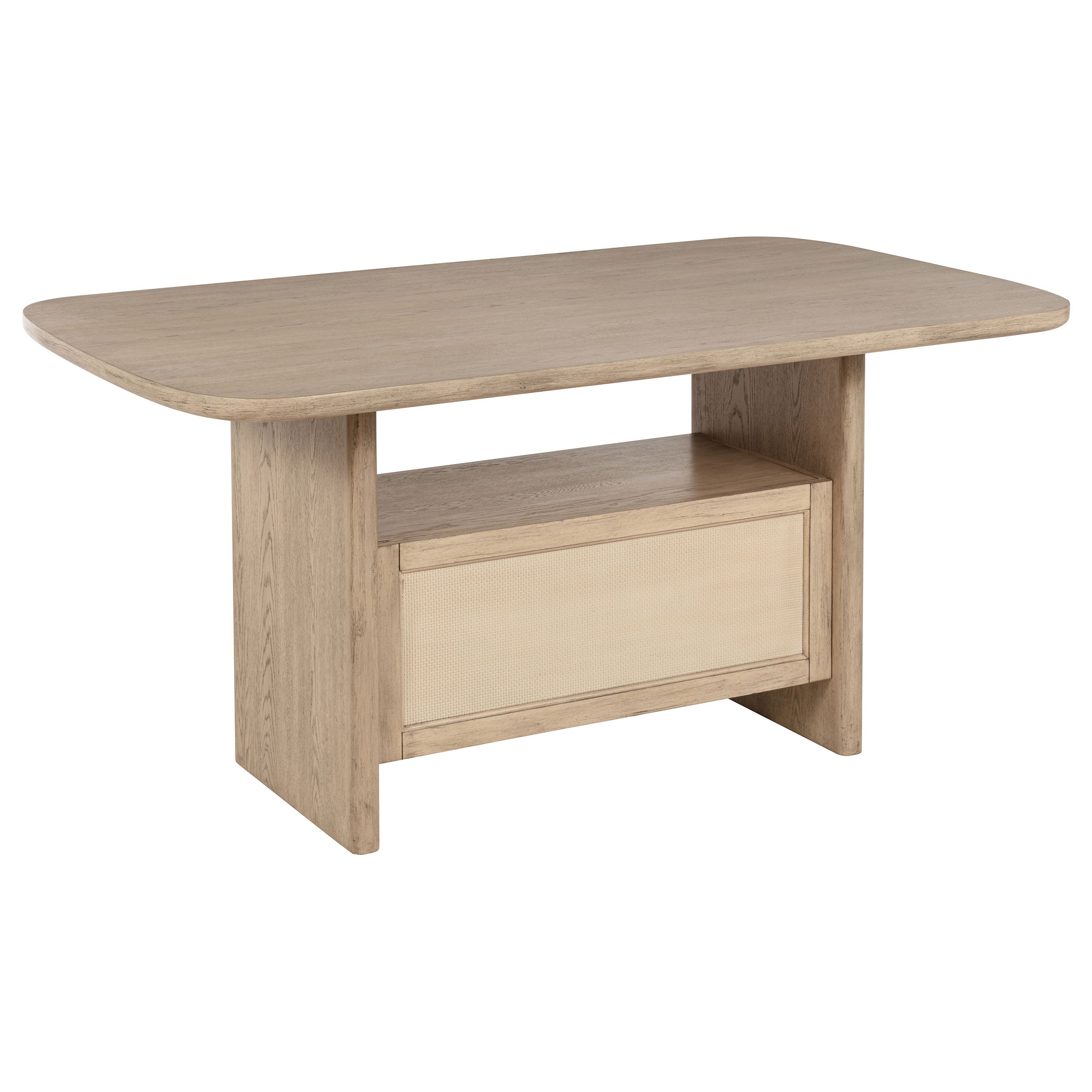 Kailani  Wood Counter Height Dining Set Beige Oak