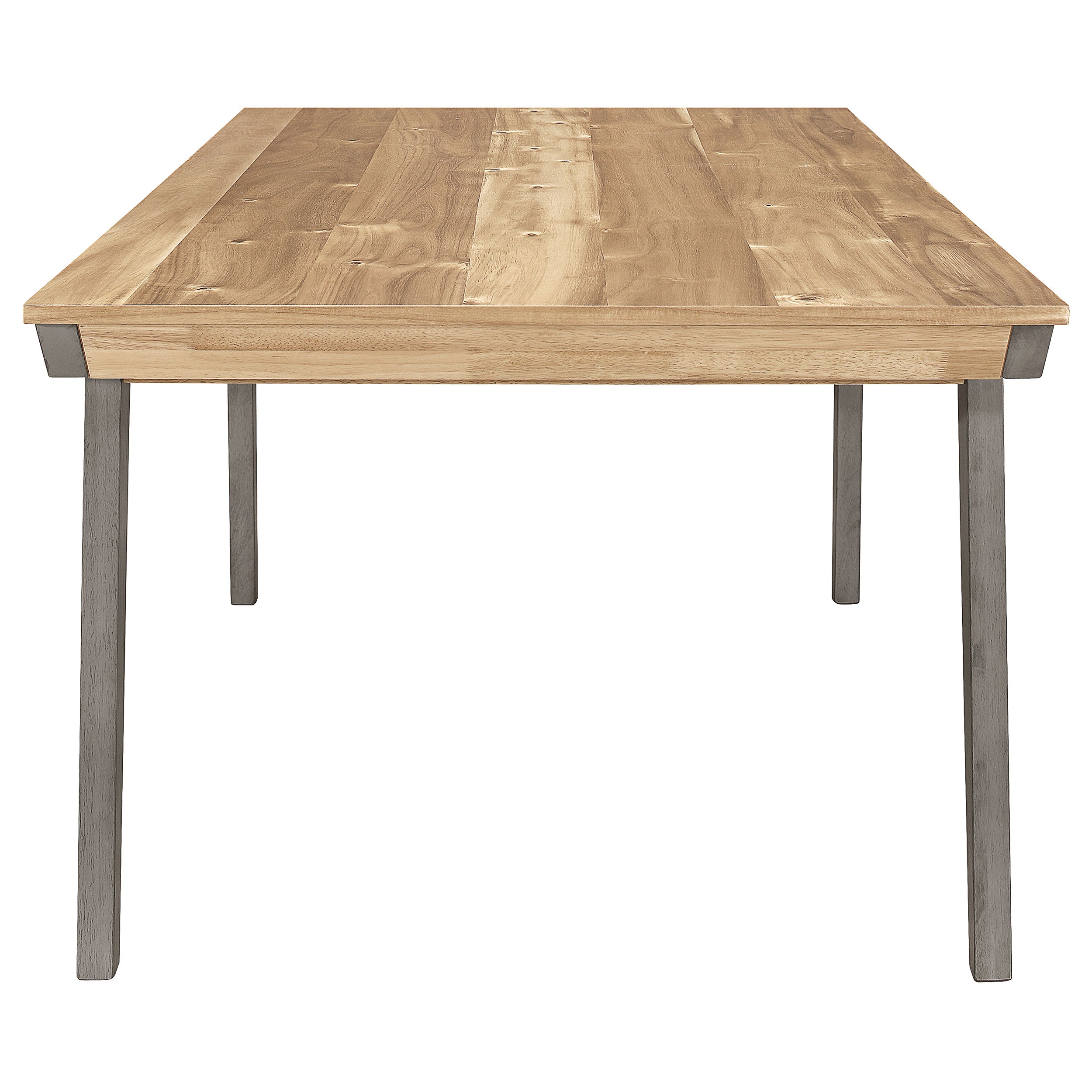 Nogales Rectangle Dining Set Acacia and Coastal Grey