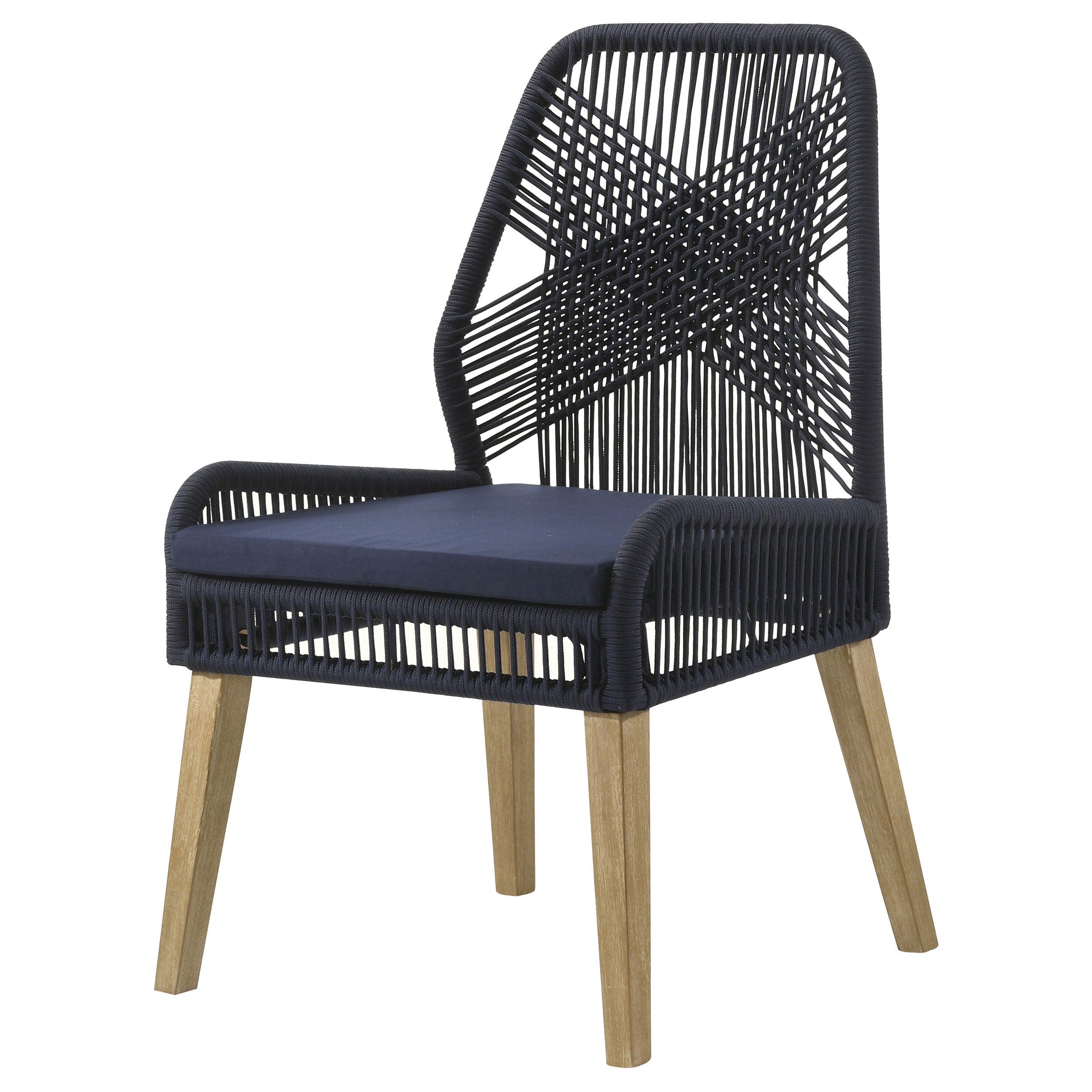Nakia Woven Back Side Chairs Grey (Set of 2)