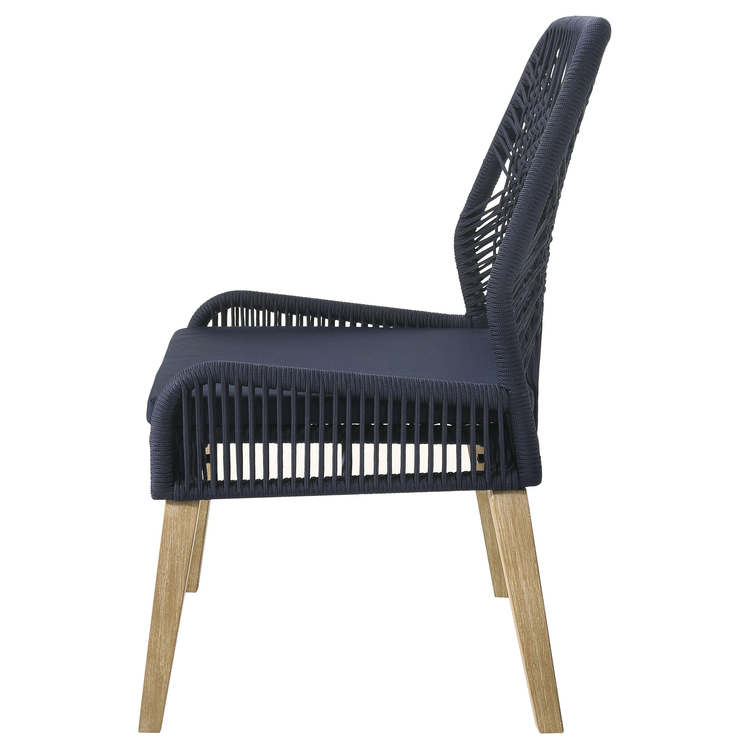Nakia Woven Back Side Chairs Grey (Set of 2)