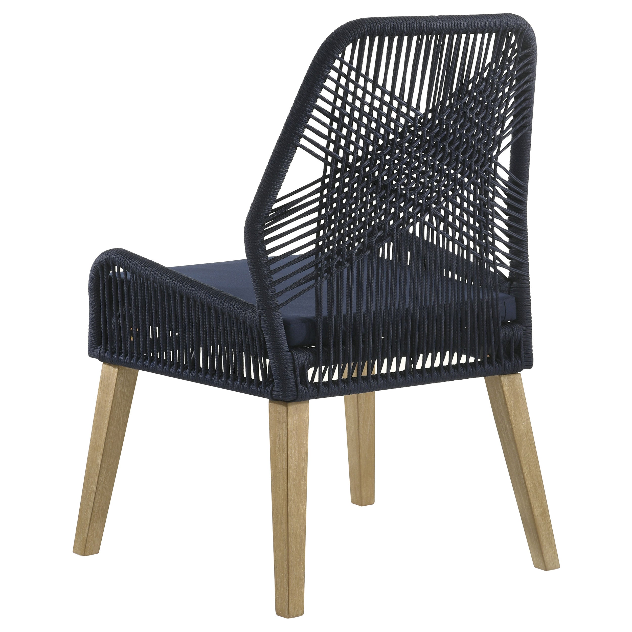 Nakia Woven Back Side Chairs Grey (Set of 2)