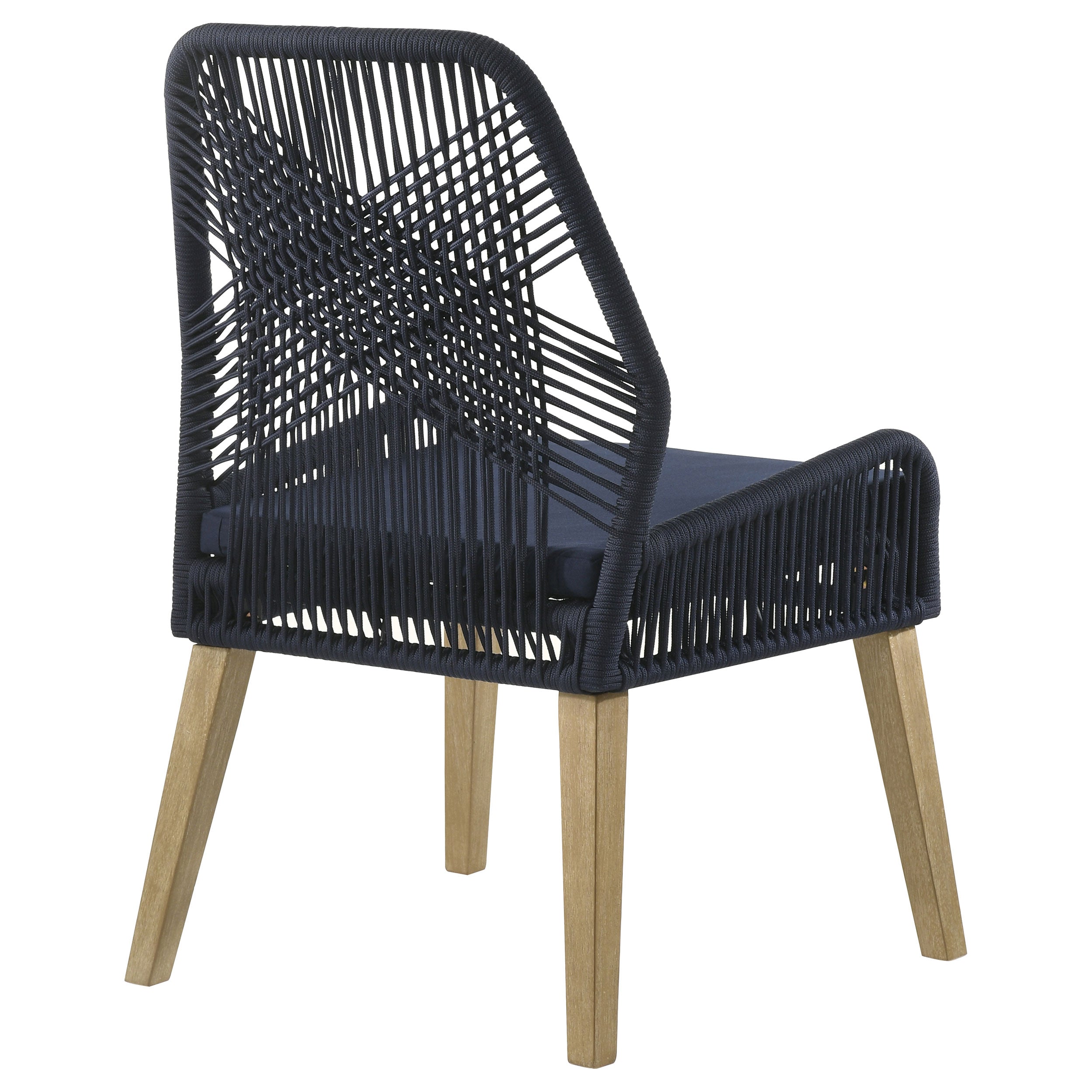 Nakia Woven Back Side Chairs Grey (Set of 2)