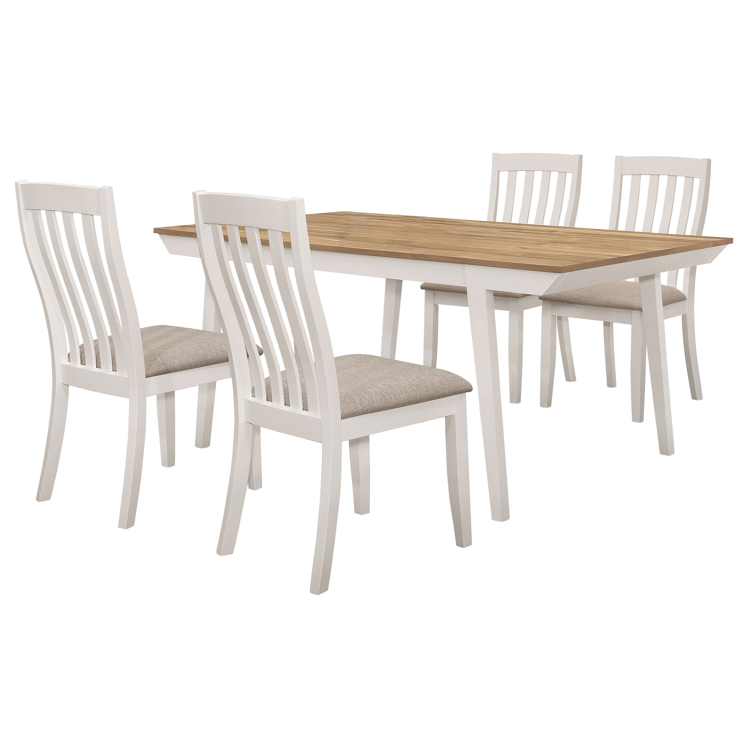 Nogales  Rectangular Dining Table Set Coastal Grey