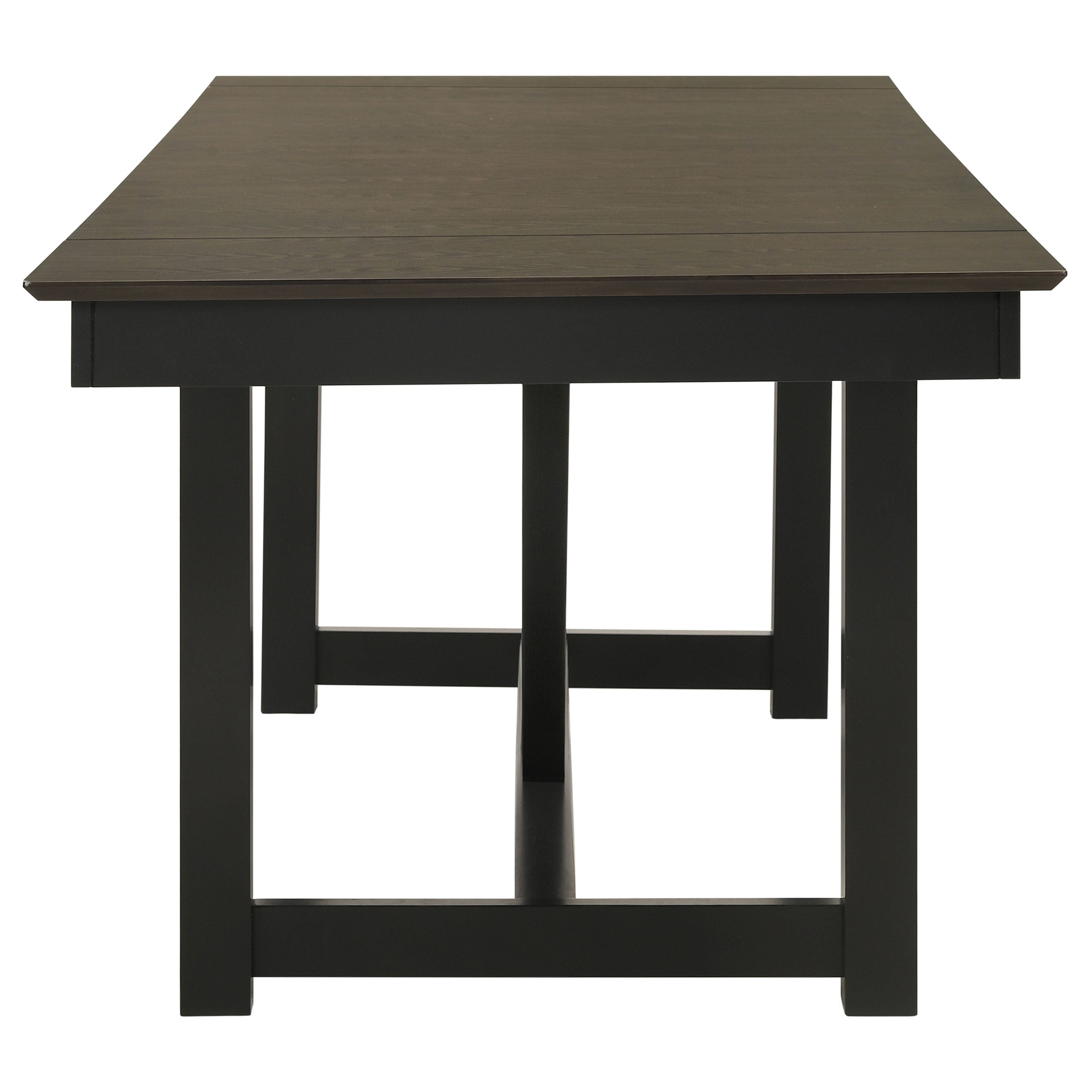 Malia  Refractory Extension Leaf Dining Table Set Oak