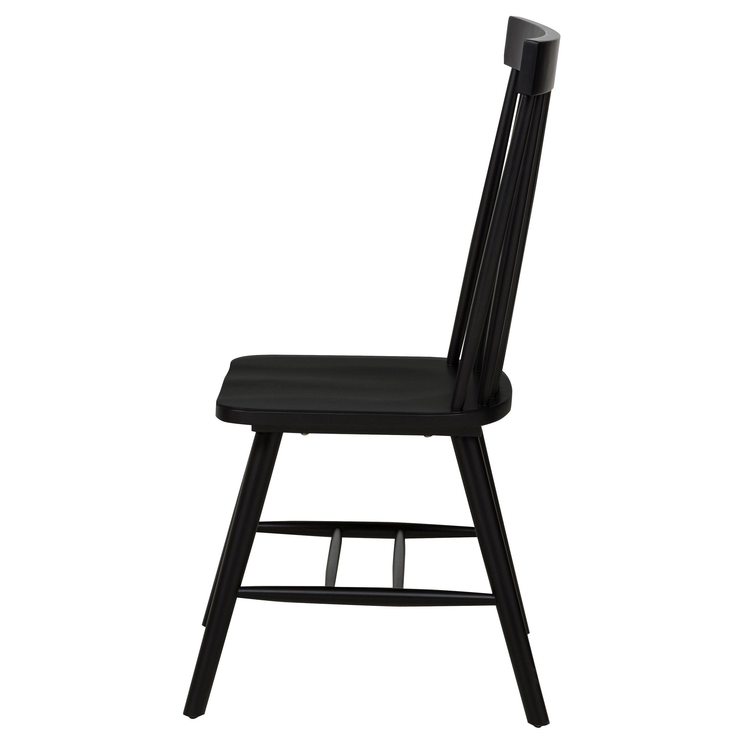 Andrews Windsor Spindle Dining Side Chair White (Set of 2)