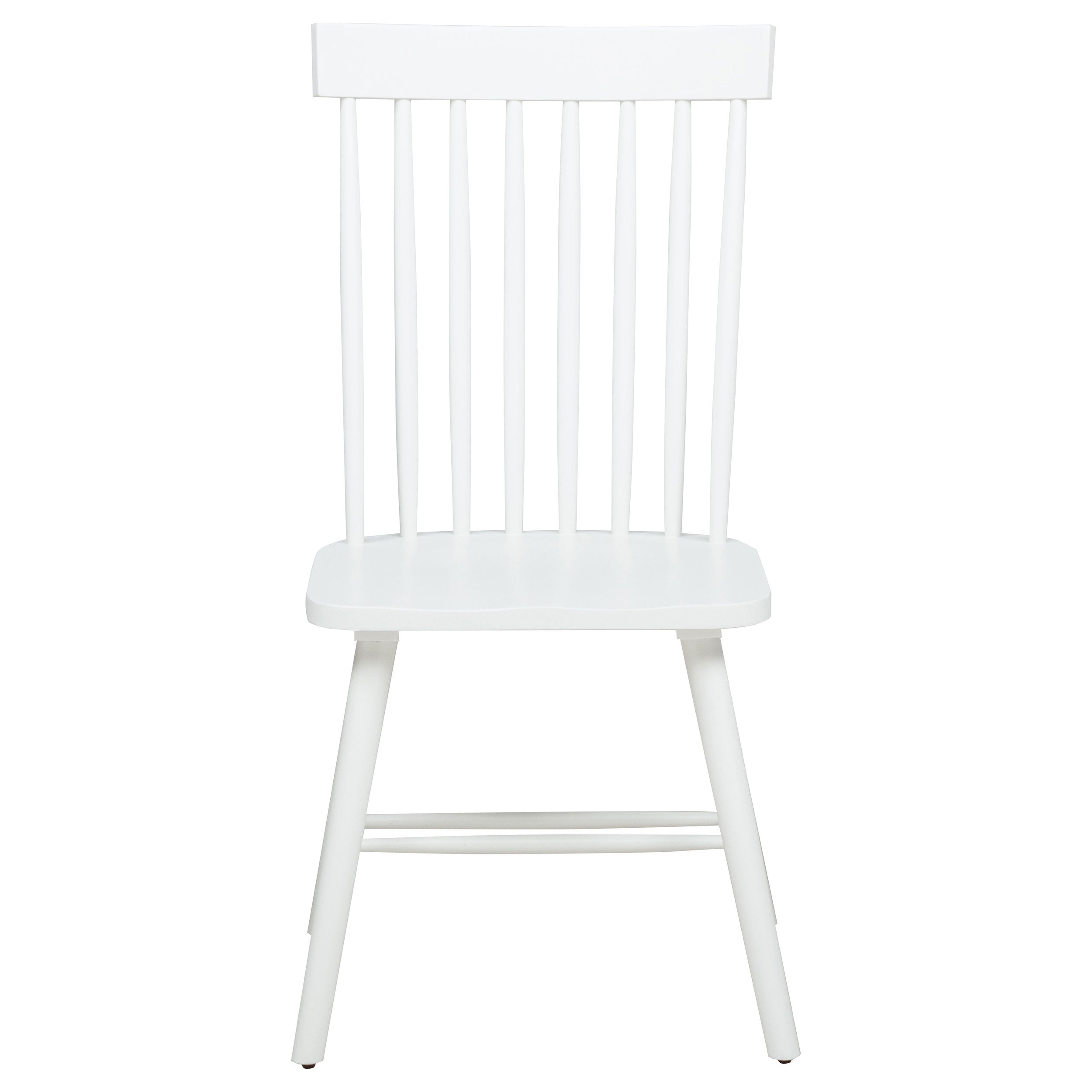Andrews Windsor Spindle Dining Side Chair White (Set of 2)