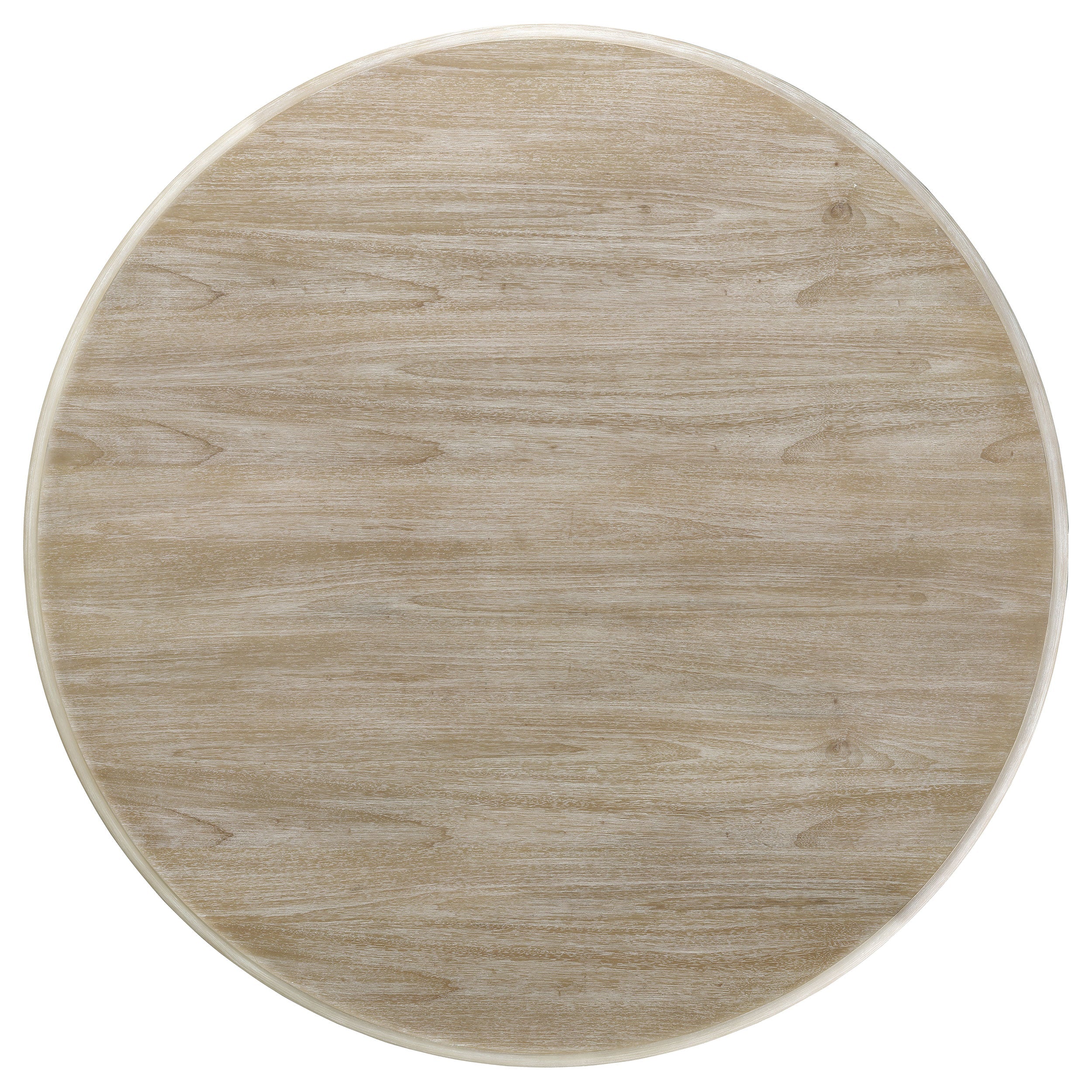 Trofello  Round Dining Table Set White Washed