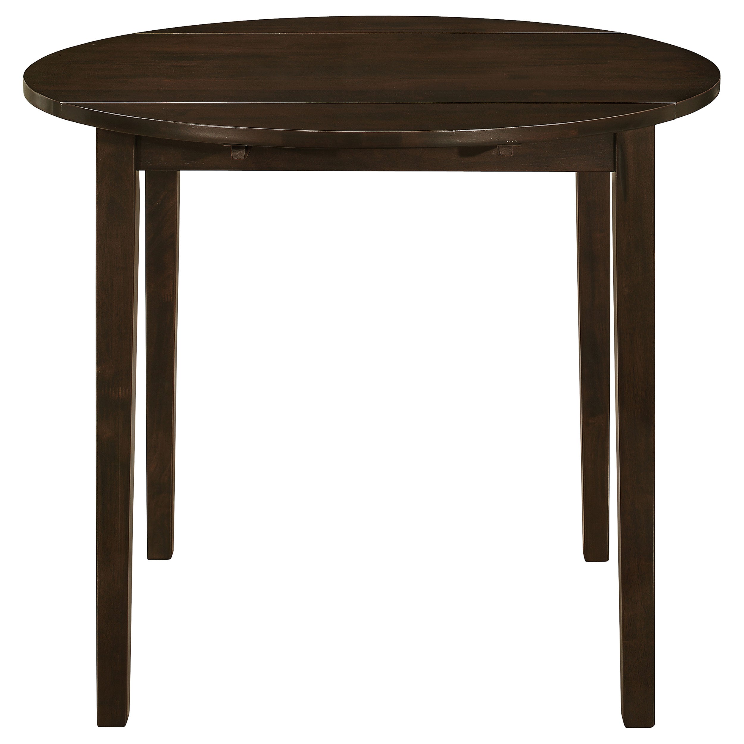 Bucknell  Round Drop Leaf Dining Table Set Cappuccino