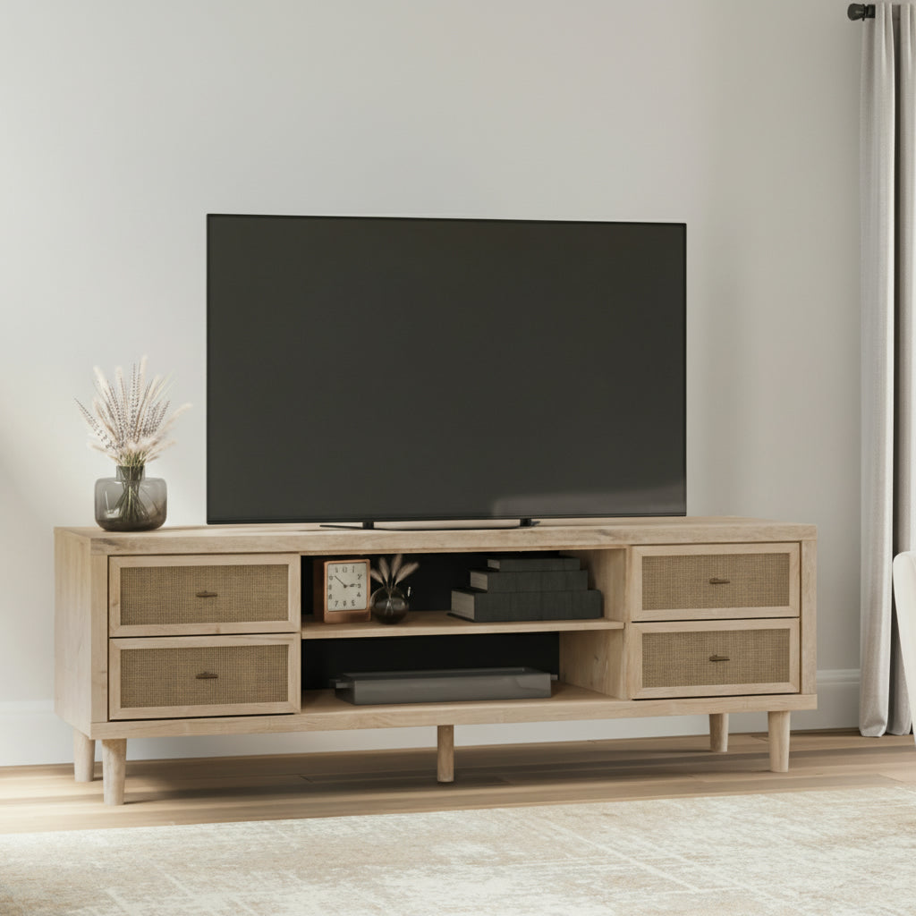 Cielden 72" TV Stand with Electric Fireplace