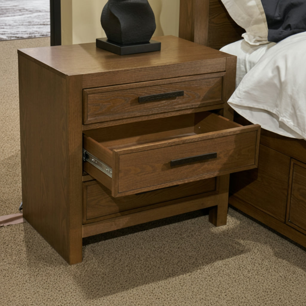 Lelander Three Drawer Night Stand