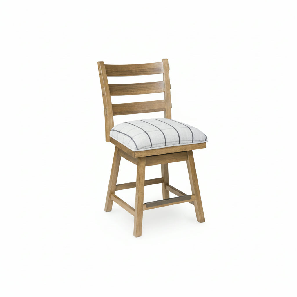 Ridgester Upholstered Swivel Barstool