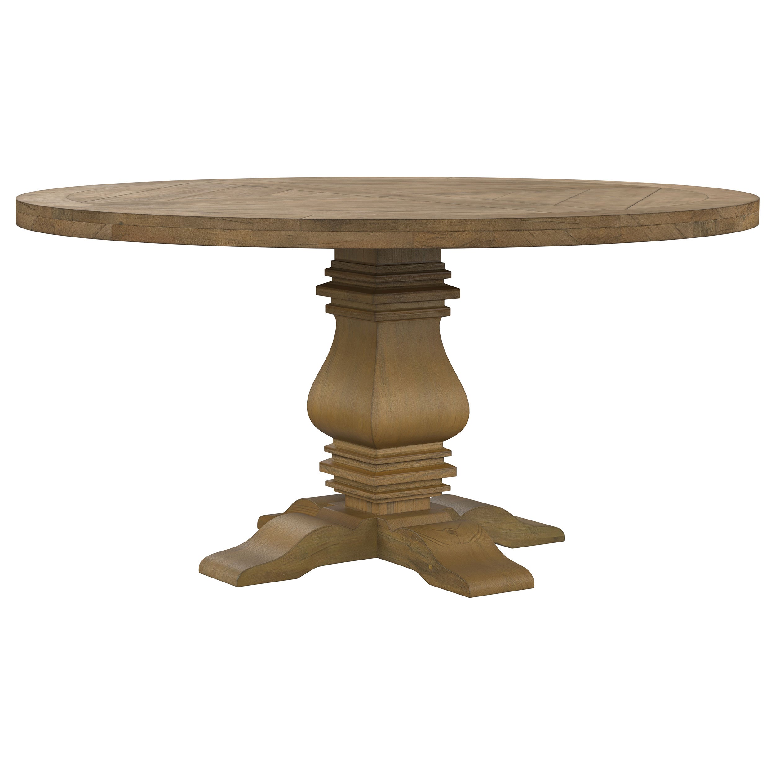 Florence  Round Dining Table Set Rustic Honey