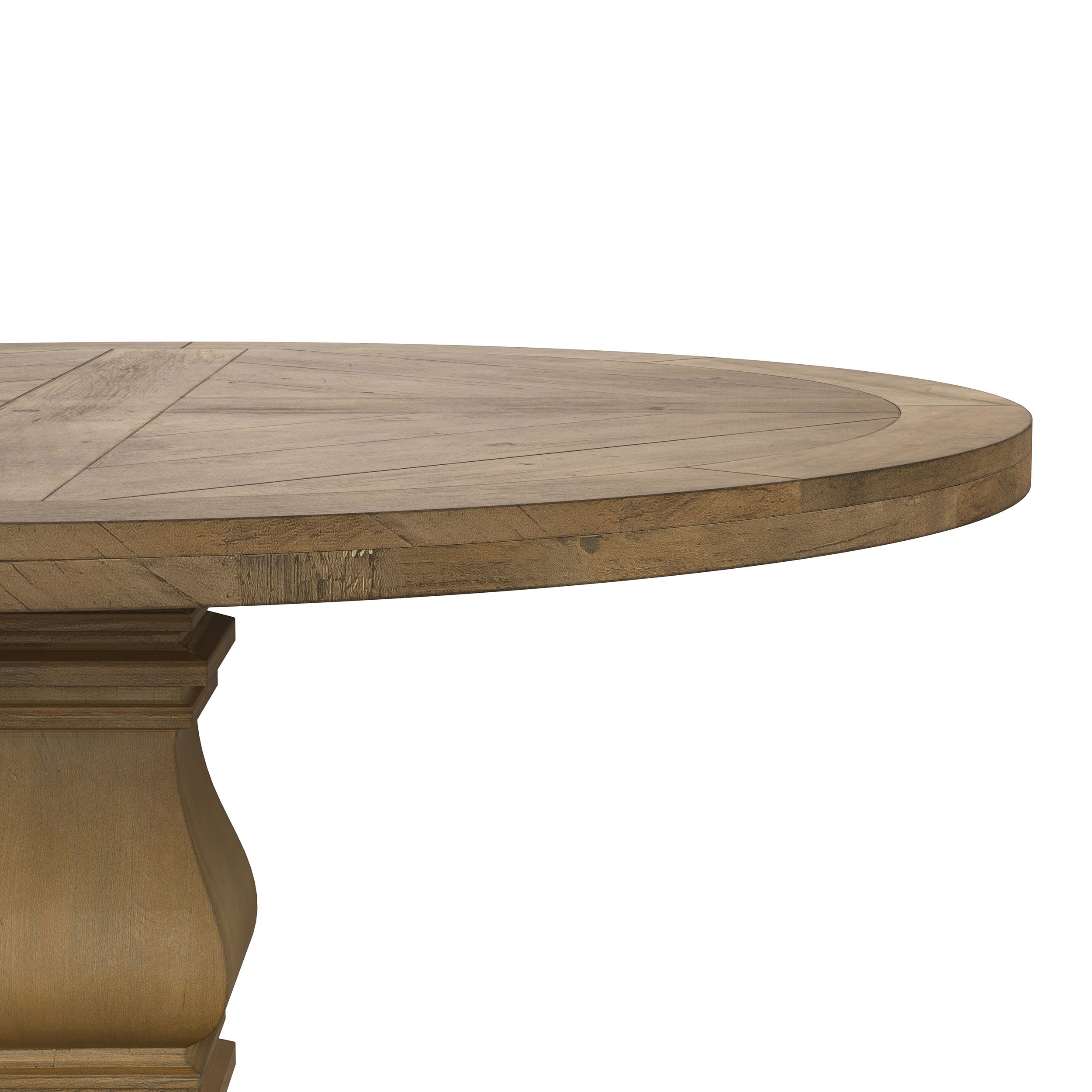 Florence Round 60-inch Pedestal Base Dining Table Black