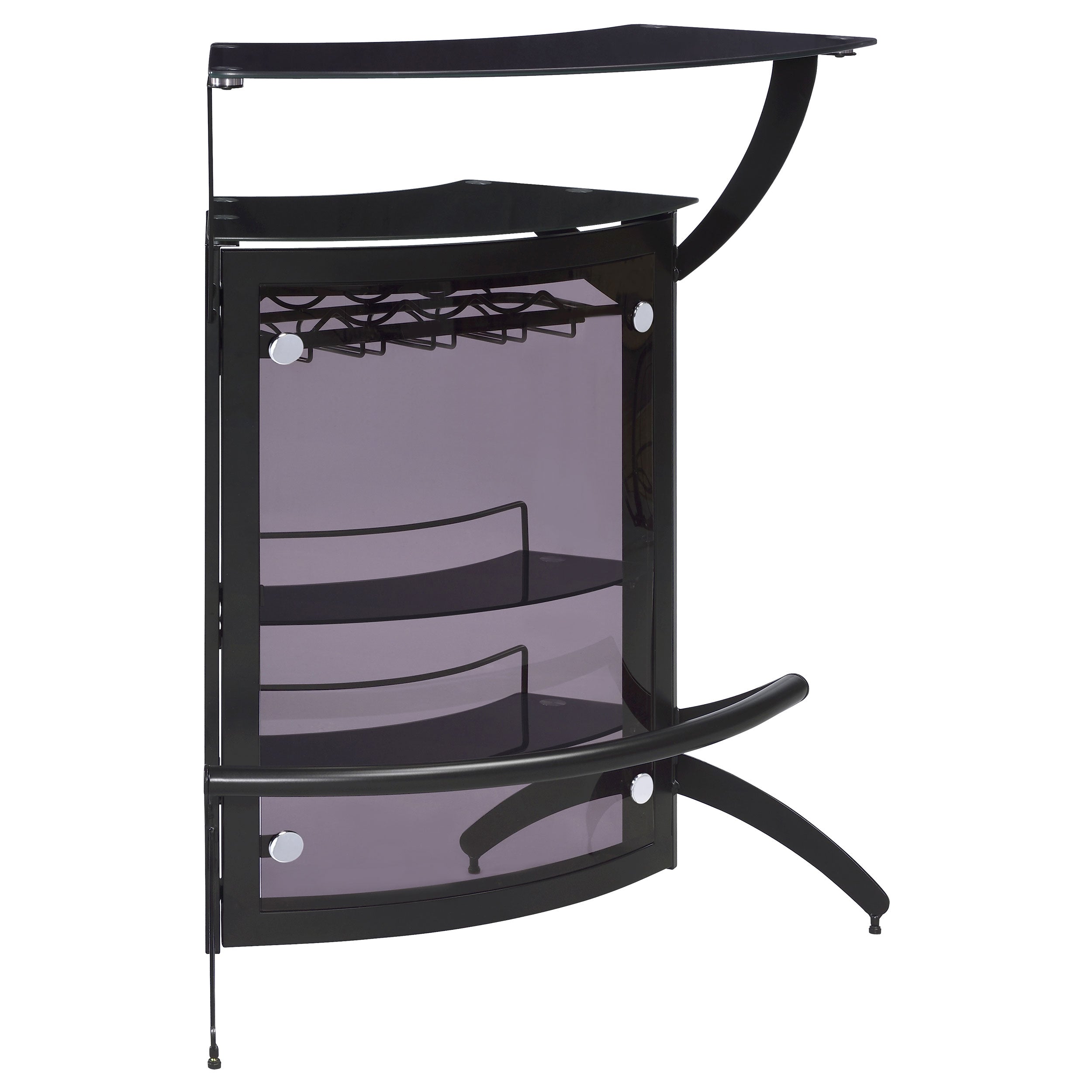 Dallas Curved Freestanding Home Bar Cabinet