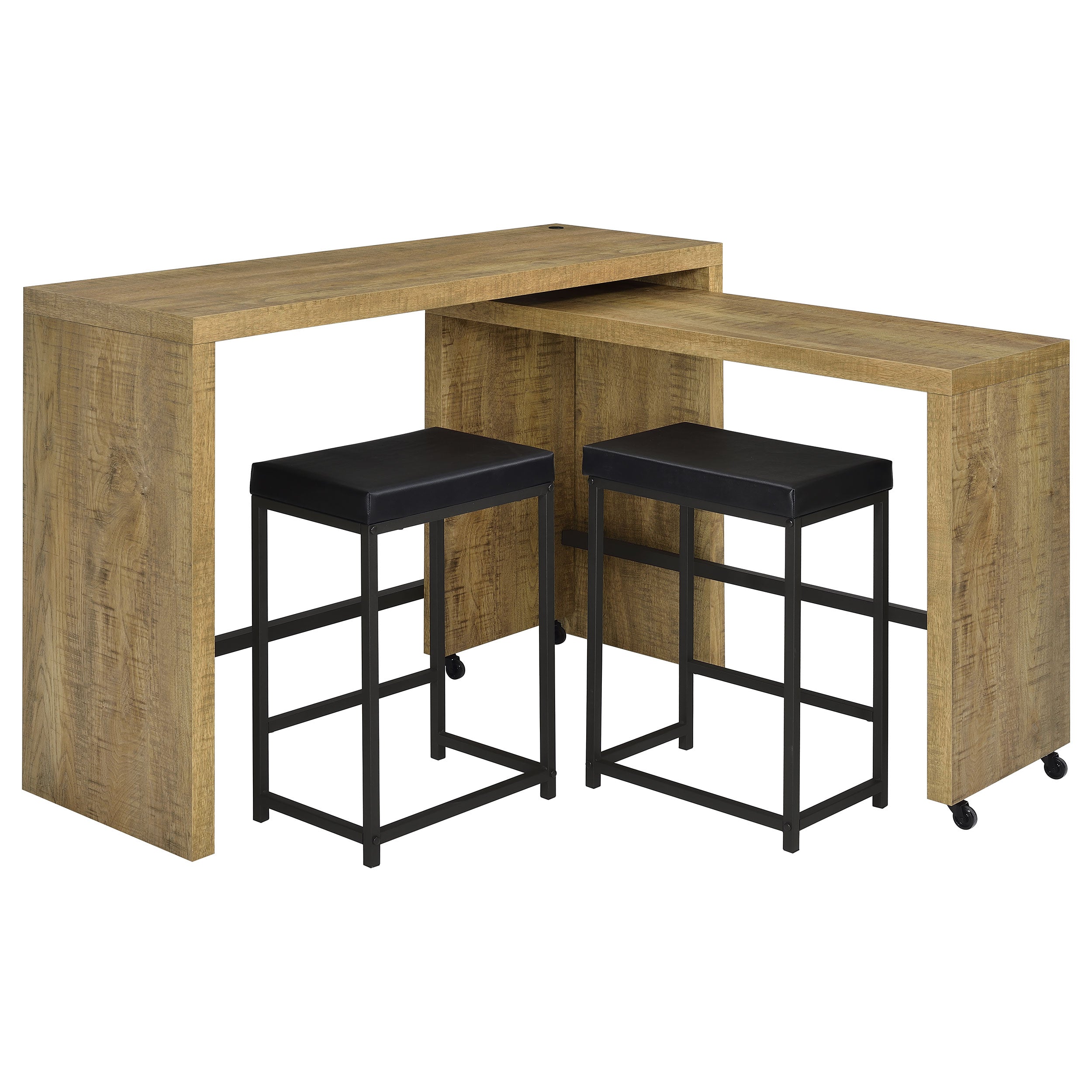 Davista Multipurpose Counter Height Table Set Mango Brown
