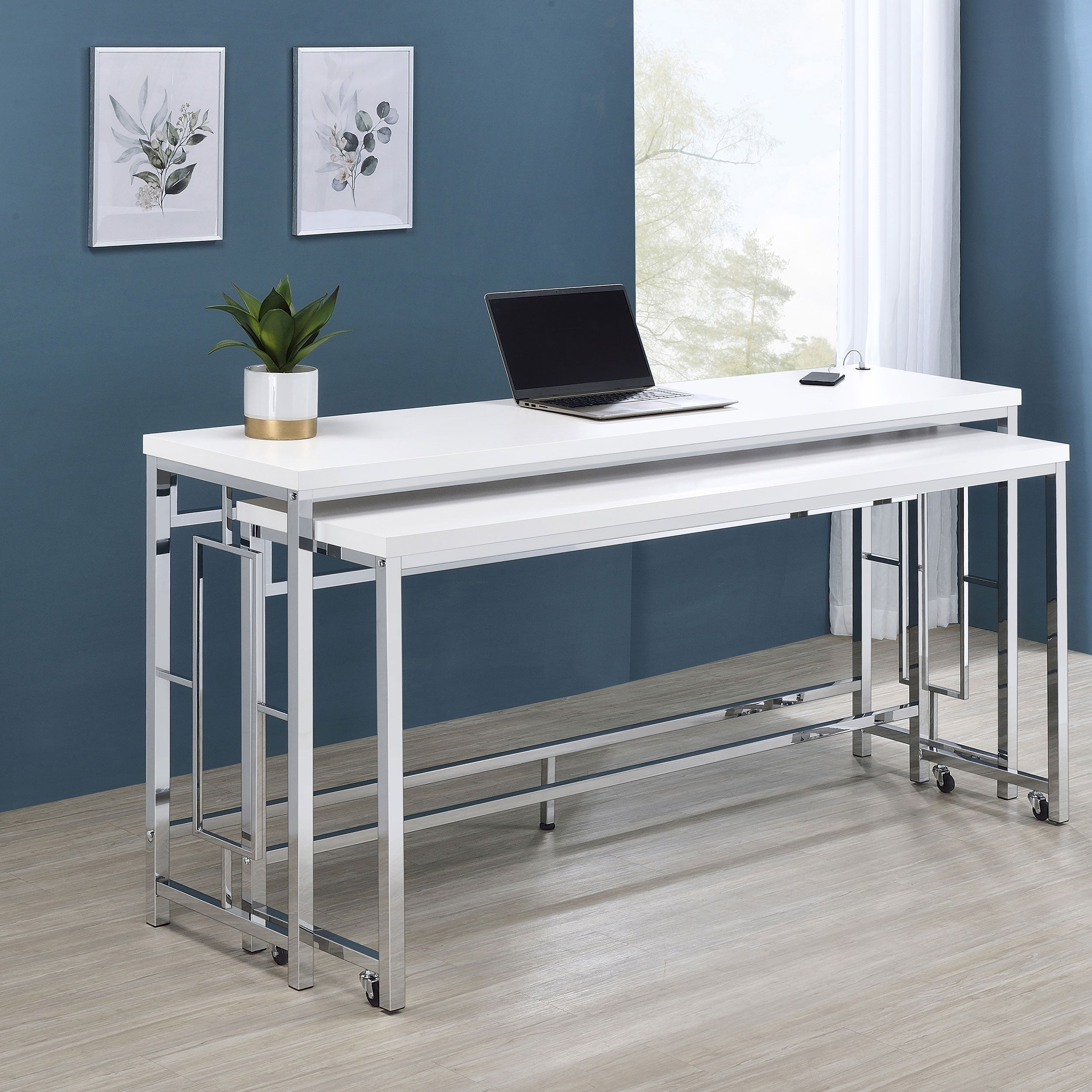 Jackson  Multipurpose Counter Height Table Set White
