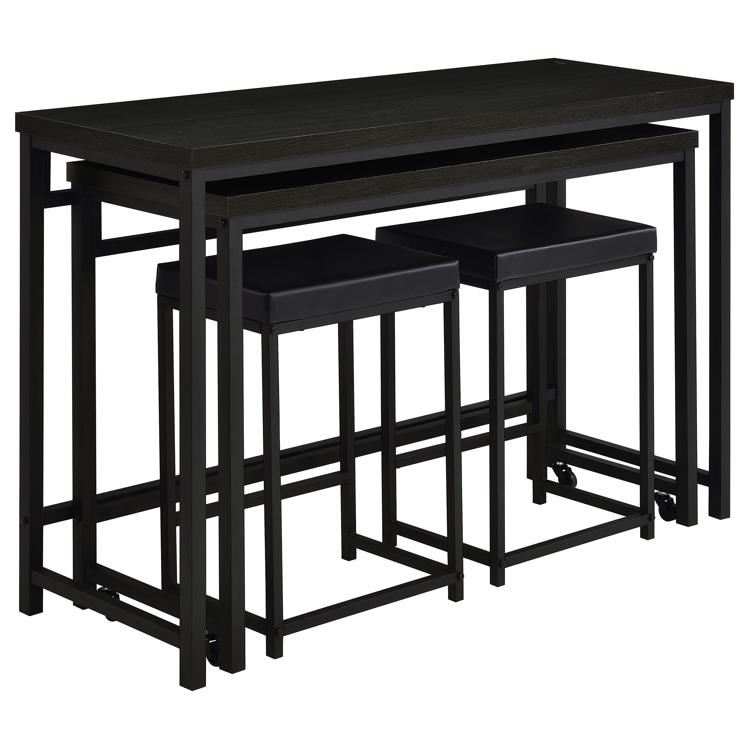 Hawes  Multipurpose Counter Height Table Set Black