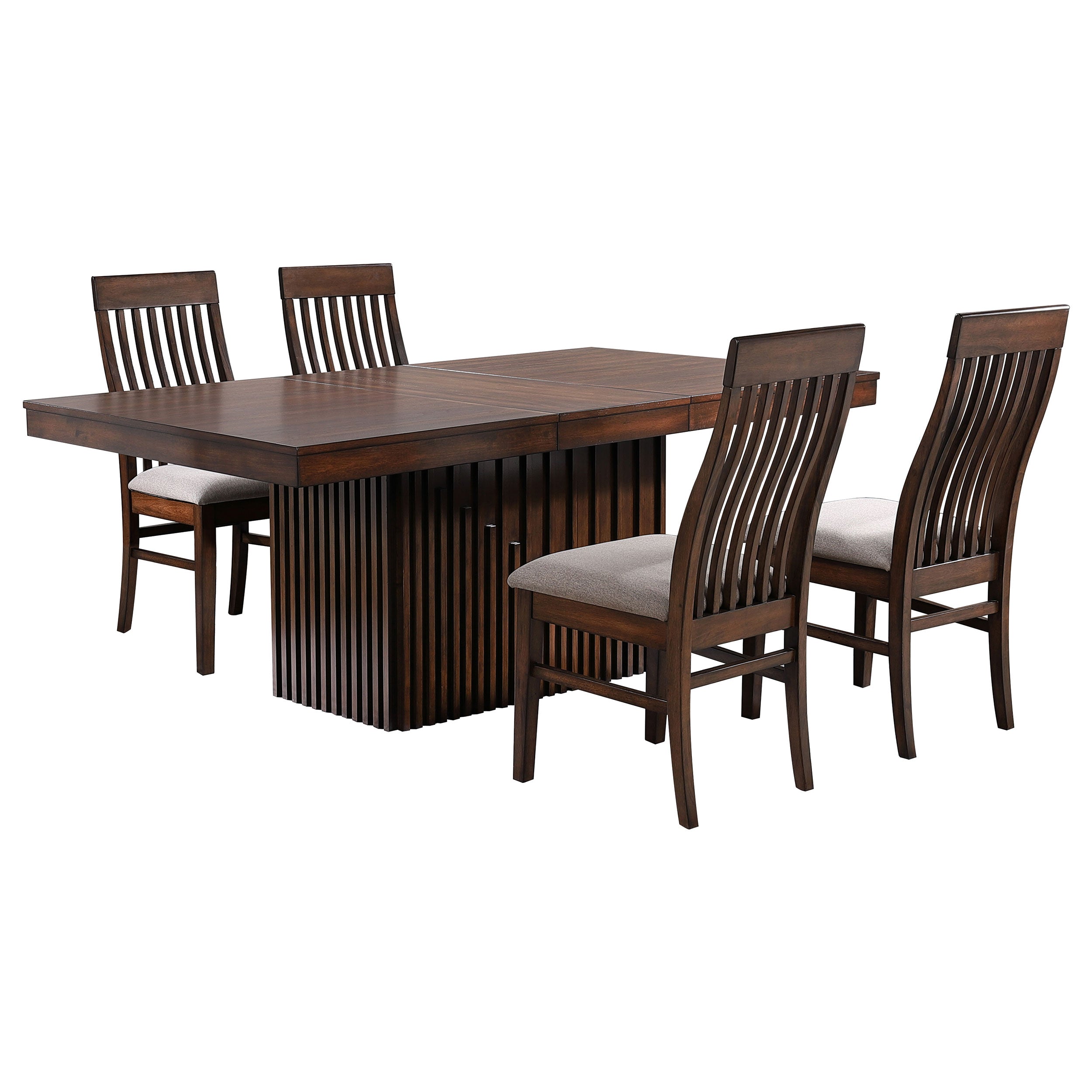 Briarwood Extension Leaf Dining Table Set Mango Oak