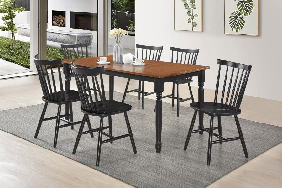 Hollyoak Rectangular Dining Set Walnut