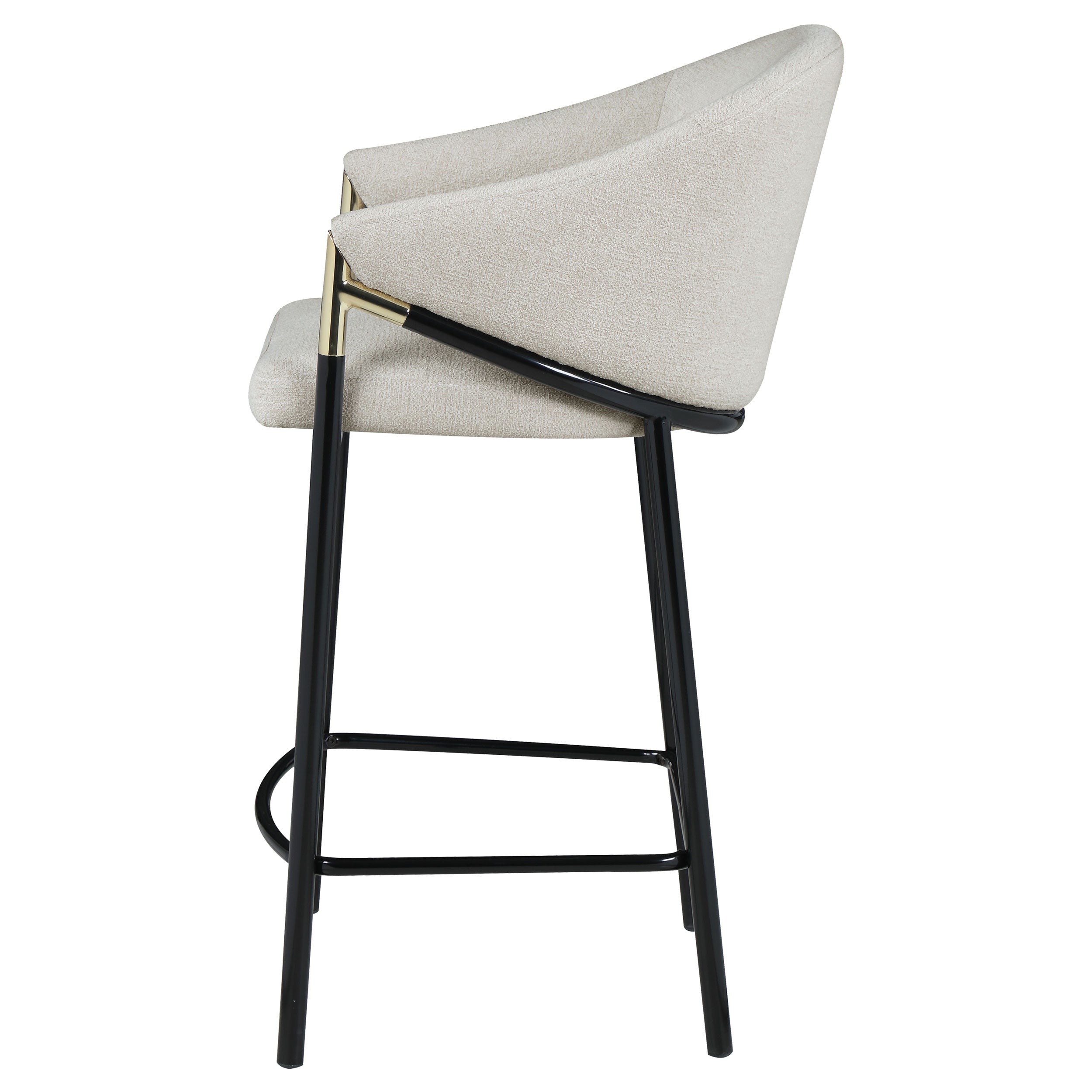 Chadwick Fabric Upholstered Bar Chair Beige (Set of 2)