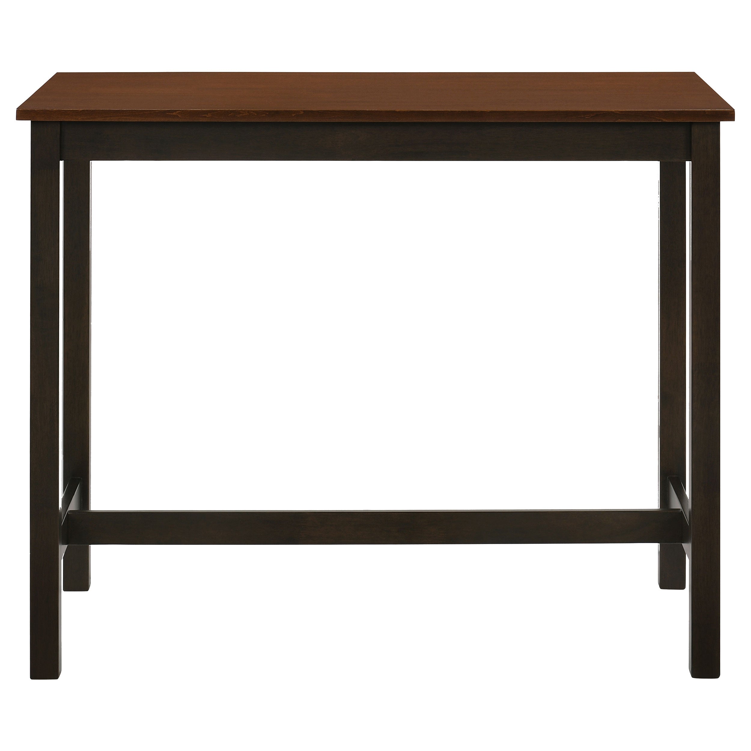 Connie  Counter Height Set Chestnut and Dark Brown