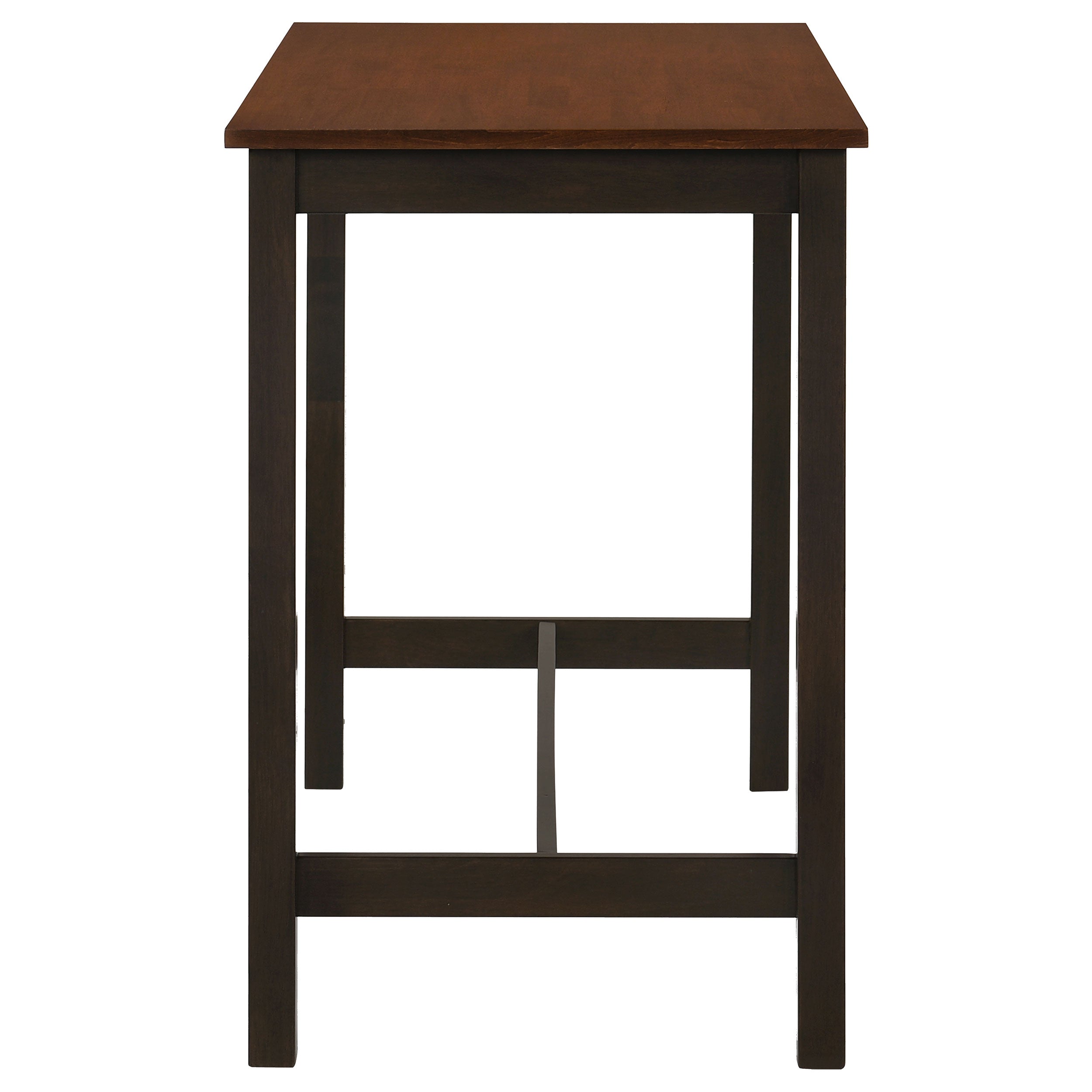 Connie  Counter Height Set Chestnut and Dark Brown