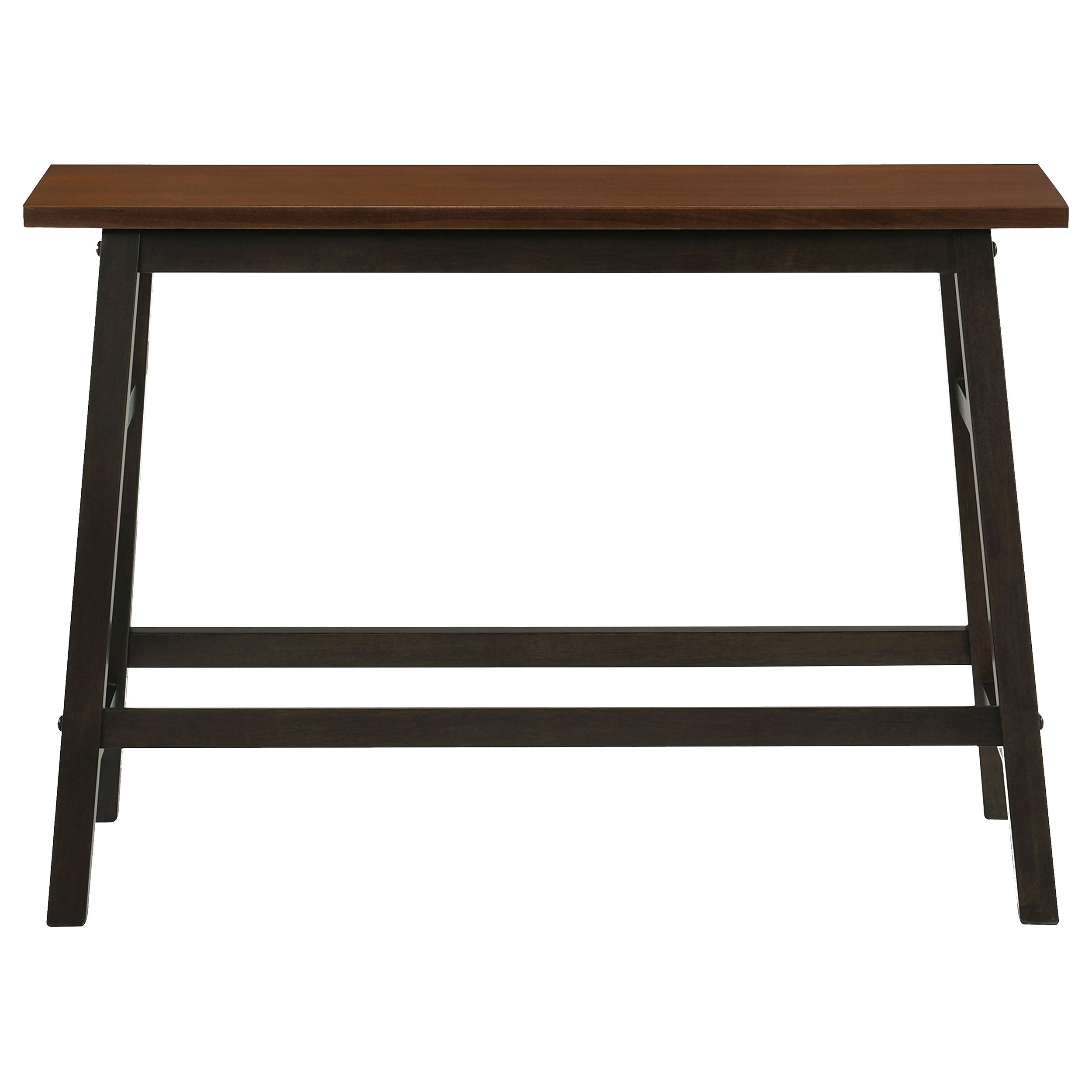 Connie  Counter Height Set Chestnut and Dark Brown