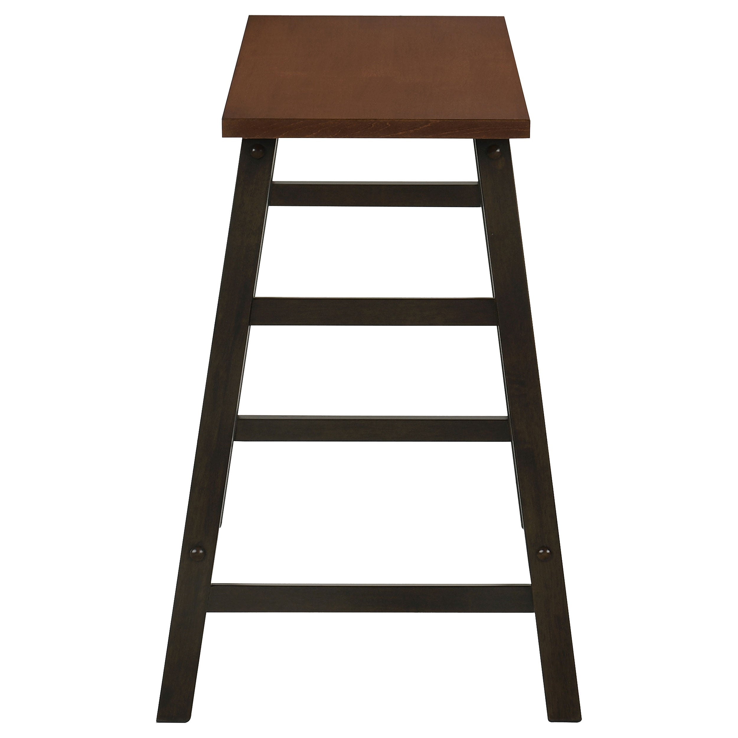 Connie  Counter Height Set Chestnut and Dark Brown