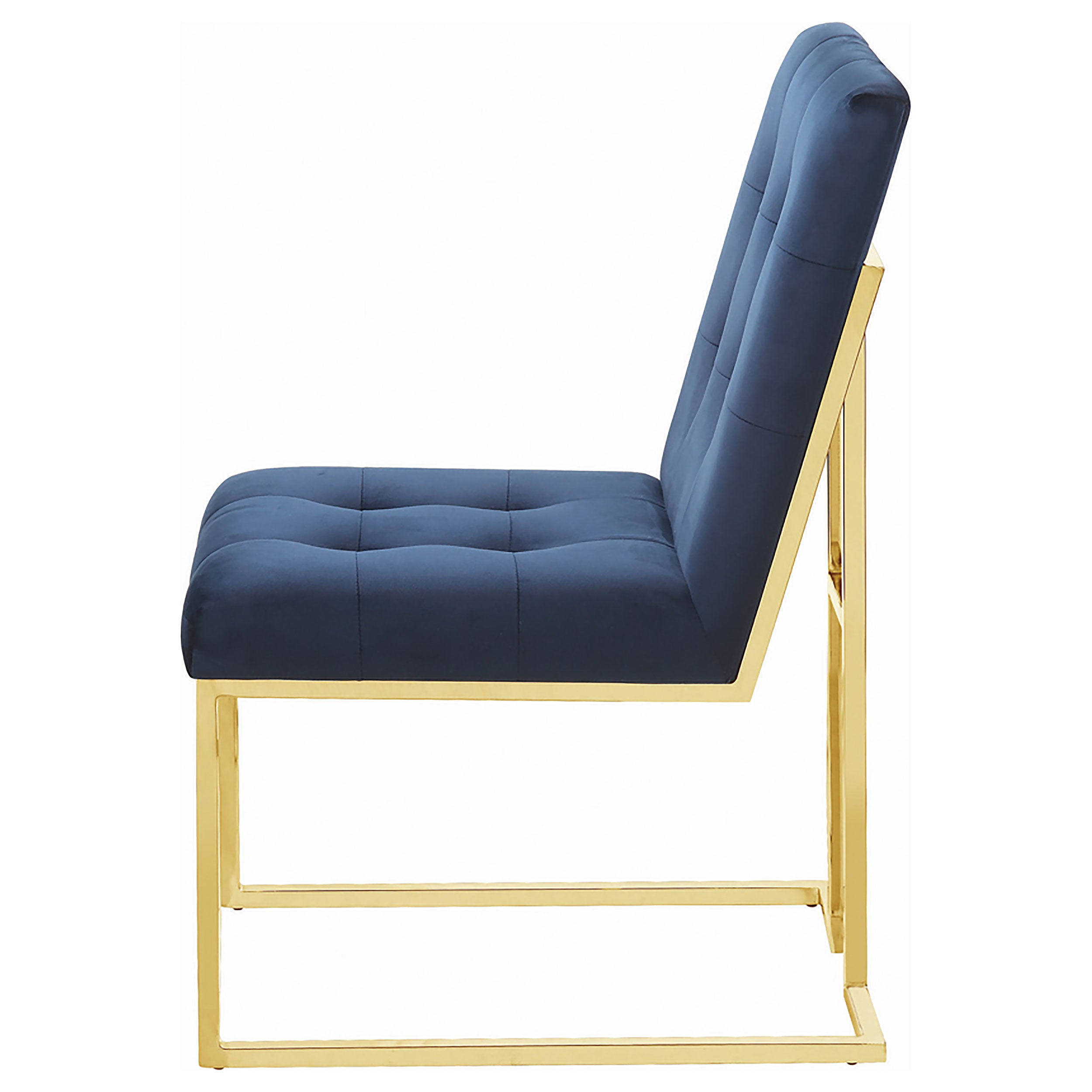 Cisco Velvet Upholstered Dining Side Chair Chrome (Set of 2)