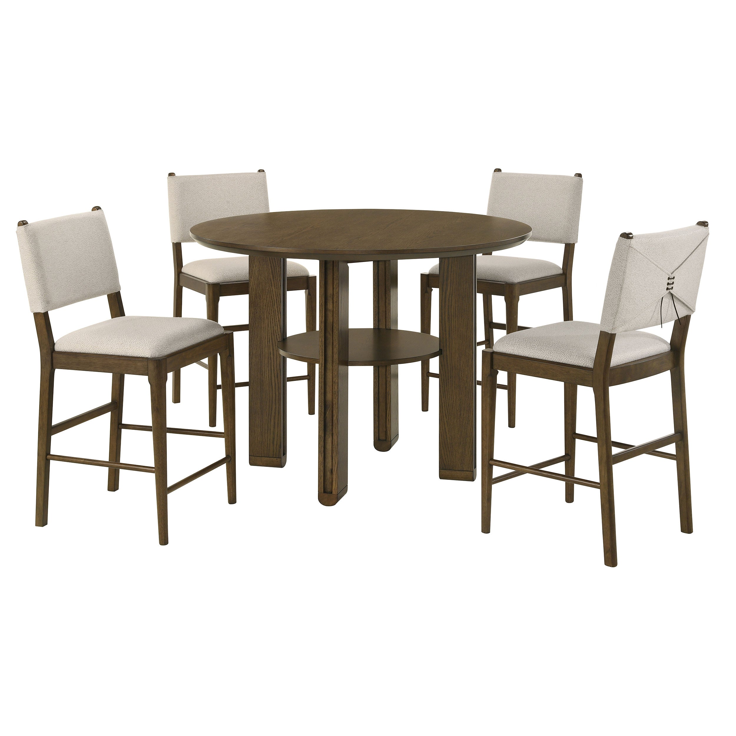Ottowa  Round Counter Height Dining Room Set Brown