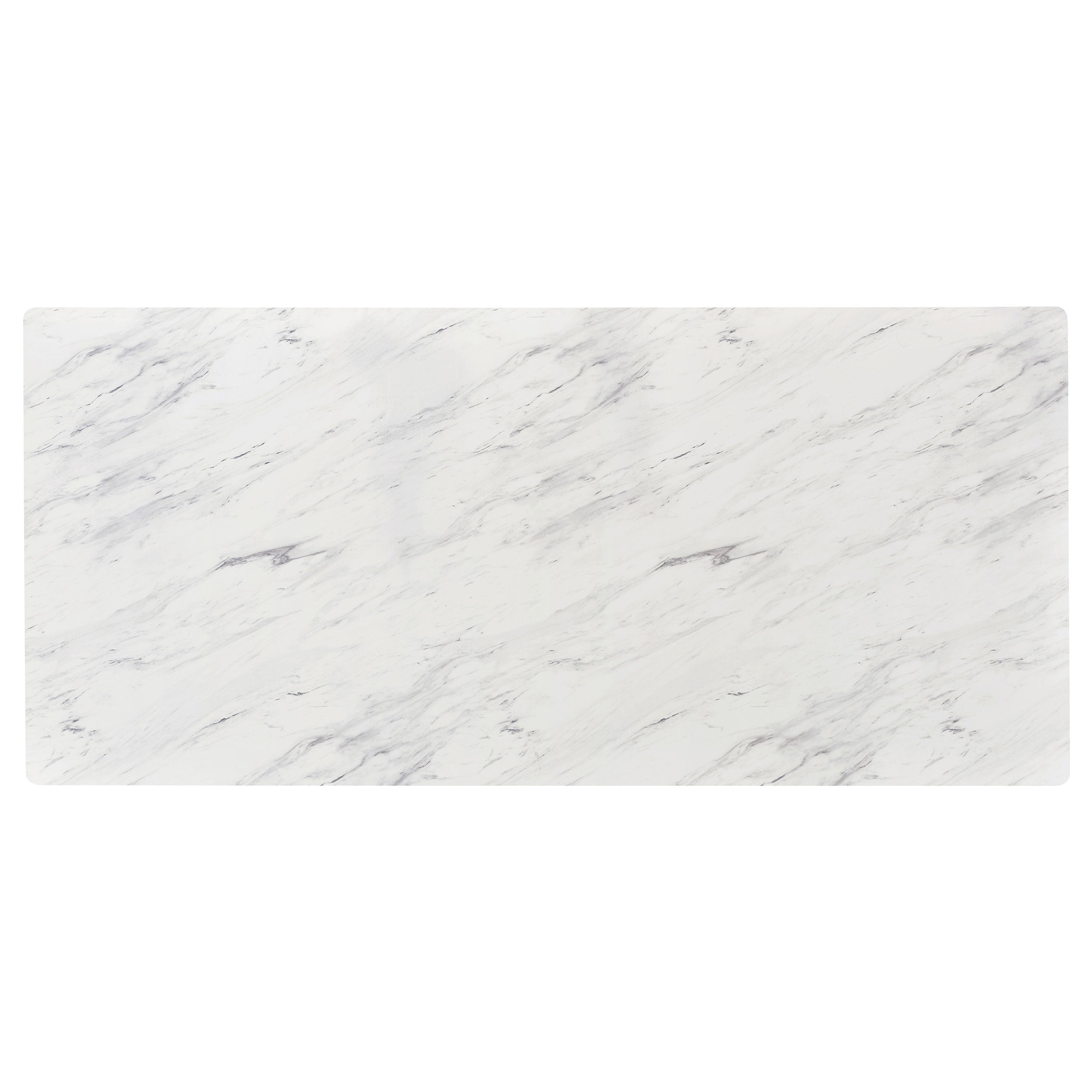 Mayer Rectangular 87-inch Faux Marble Dining Table White